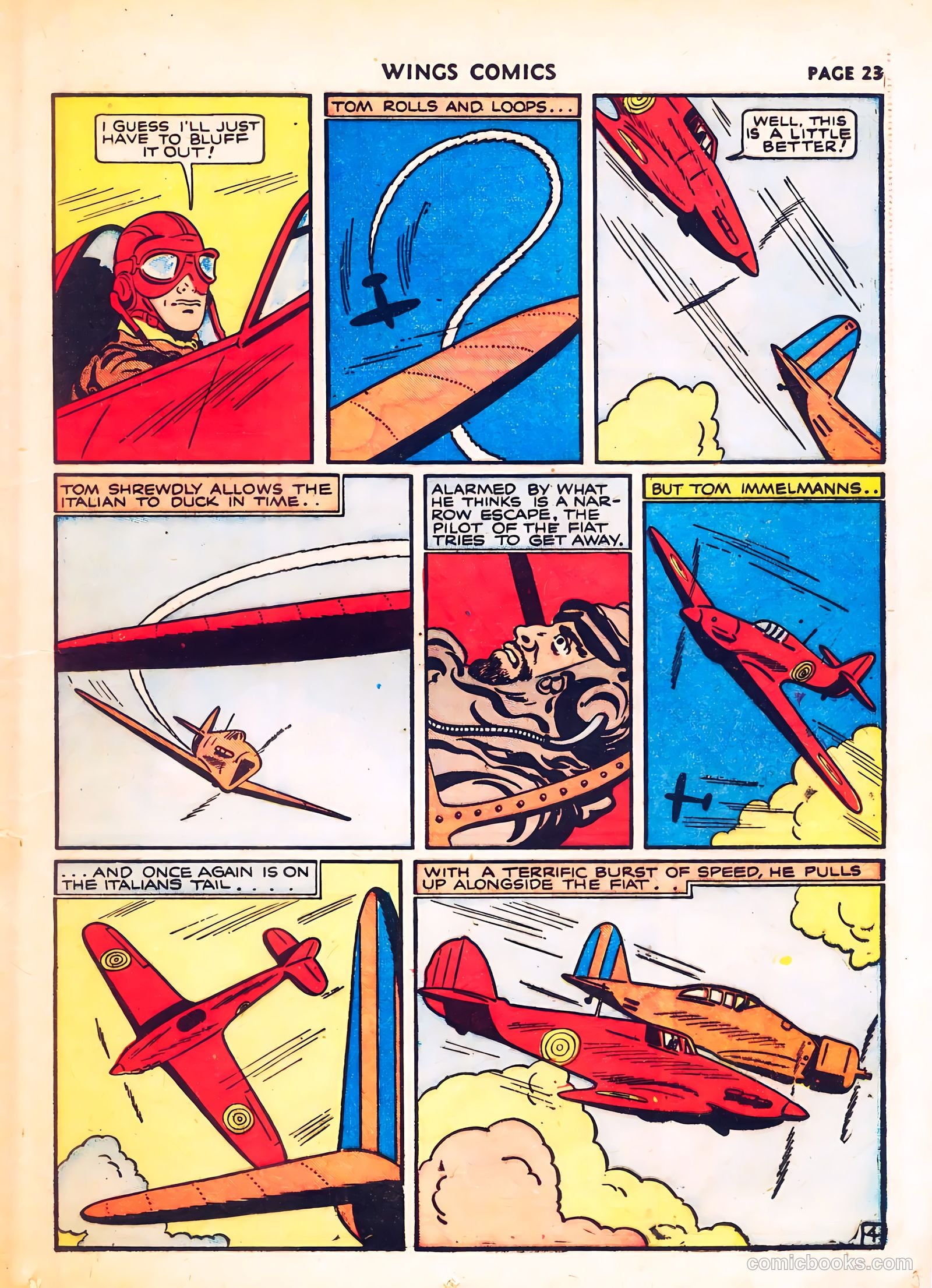 Wings Comics #8 (1941) — page 25 of 68