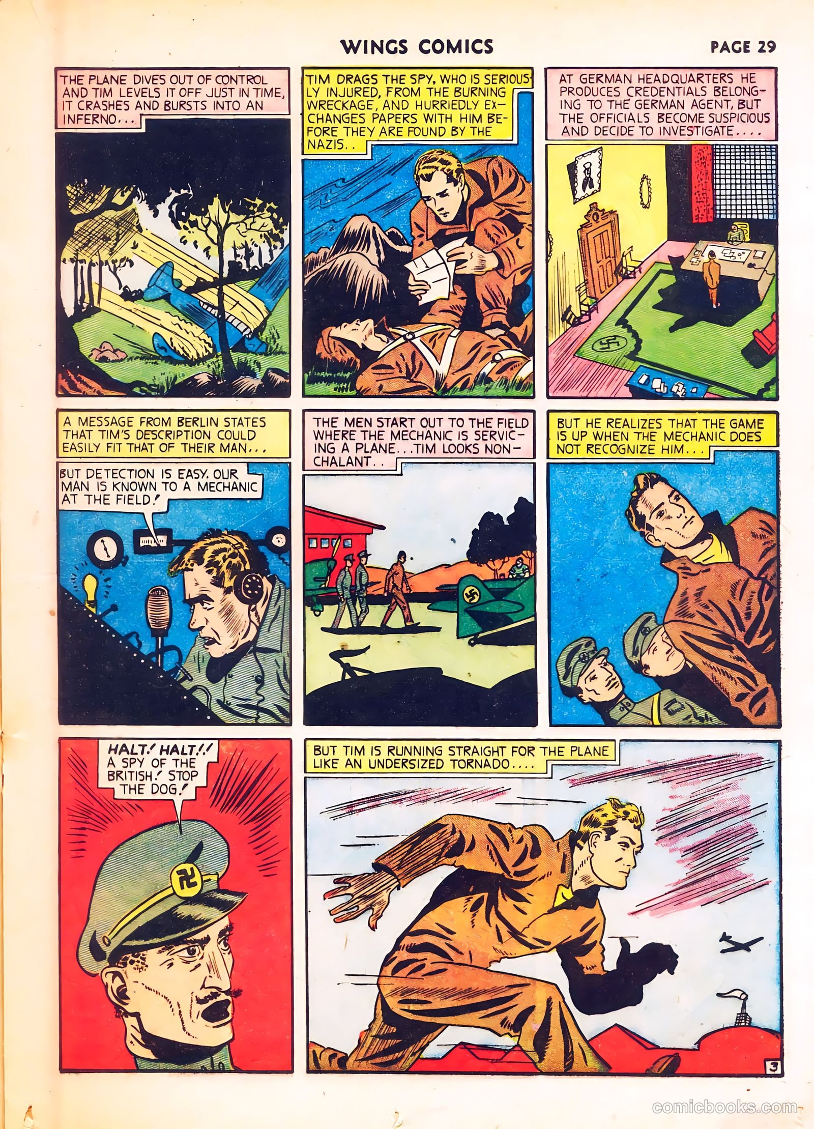 Wings Comics #8 (1941) — page 31 of 68