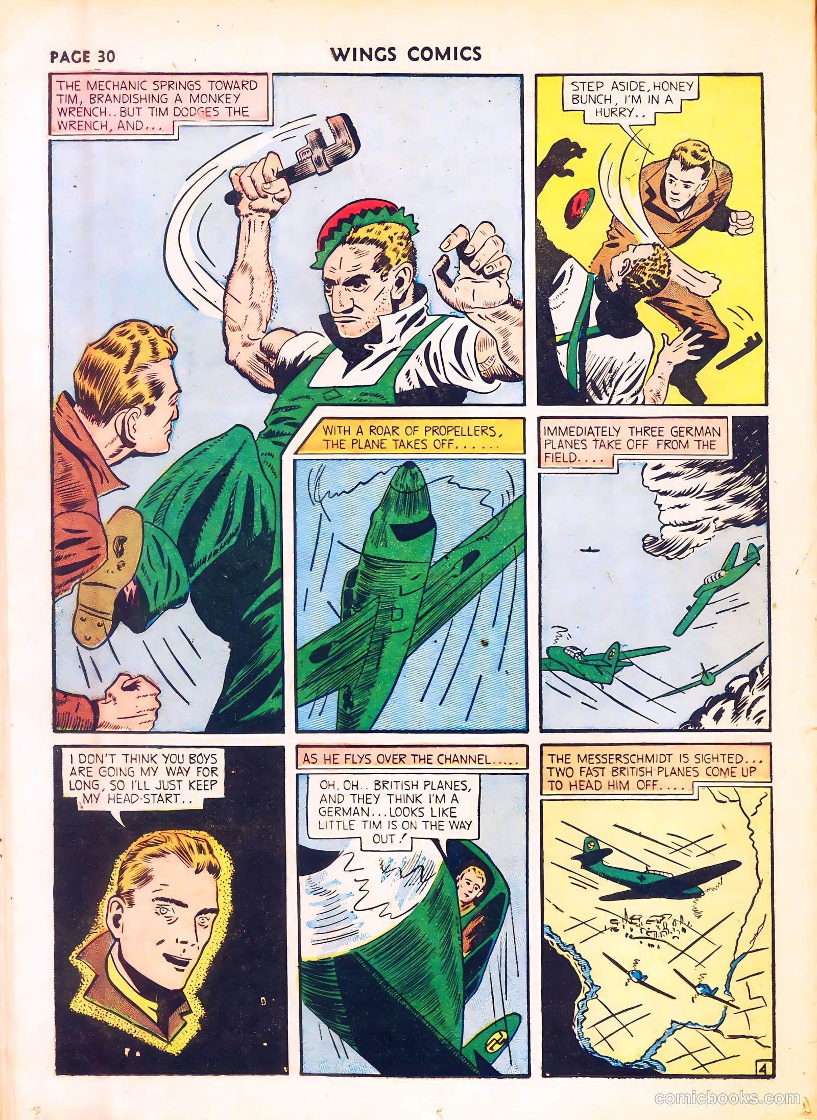 Wings Comics #8 (1941) — page 32 of 68