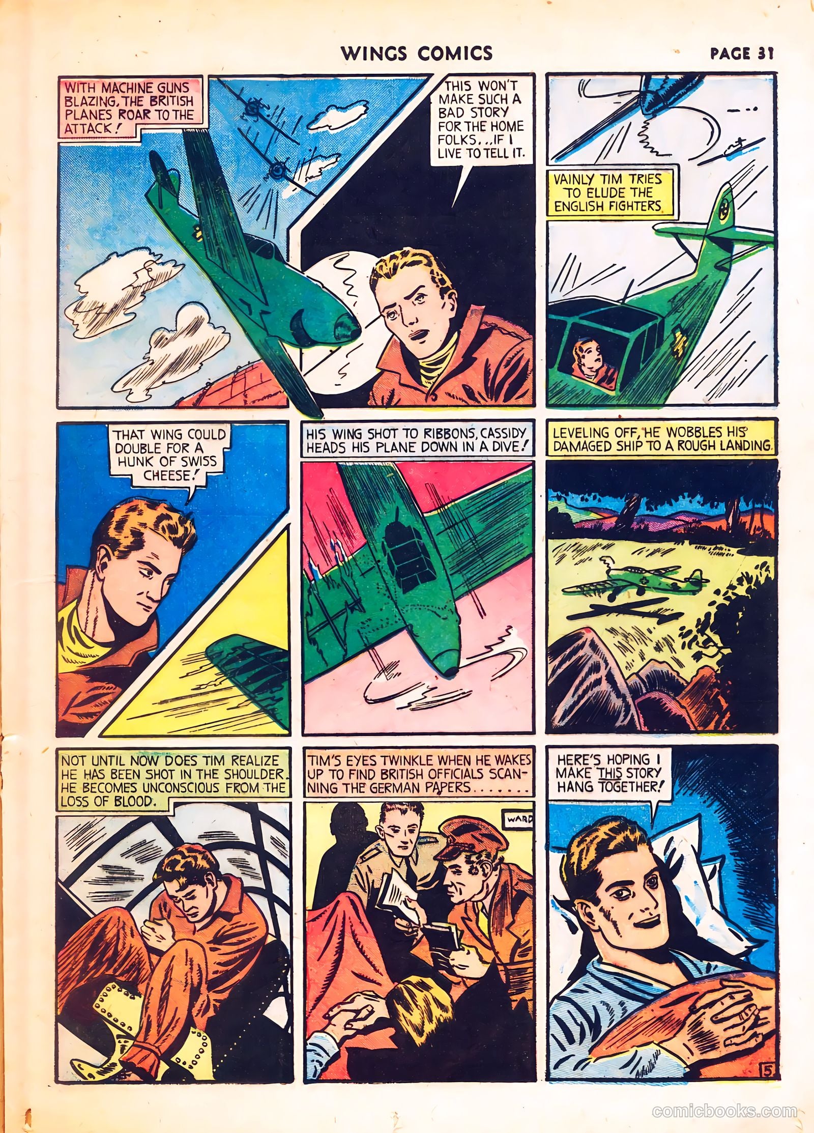 Wings Comics #8 (1941) — page 33 of 68