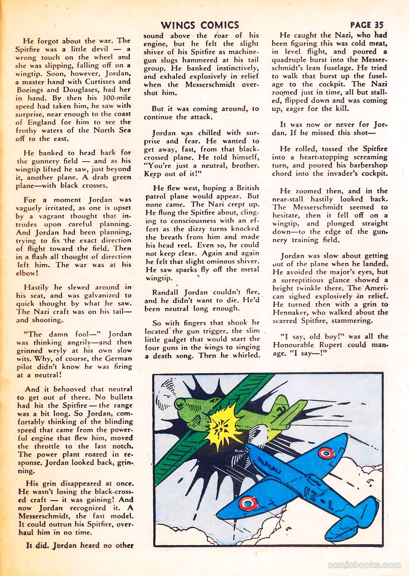 Wings Comics #8 (1941) — page 37 of 68