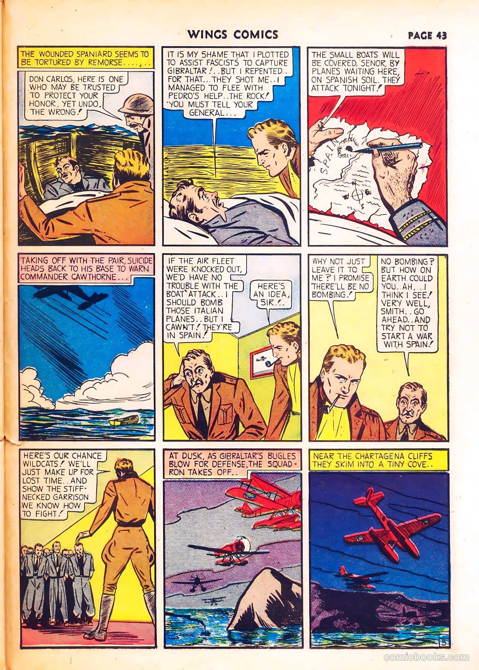 Wings Comics #8 (1941) — page 45 of 68