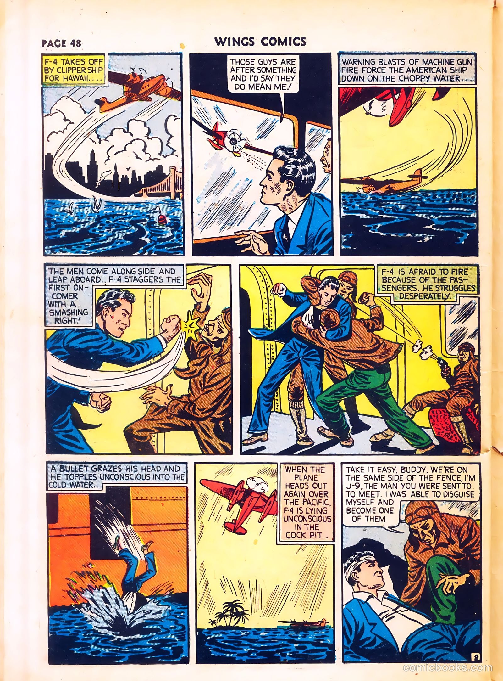 Wings Comics #8 (1941) — page 50 of 68