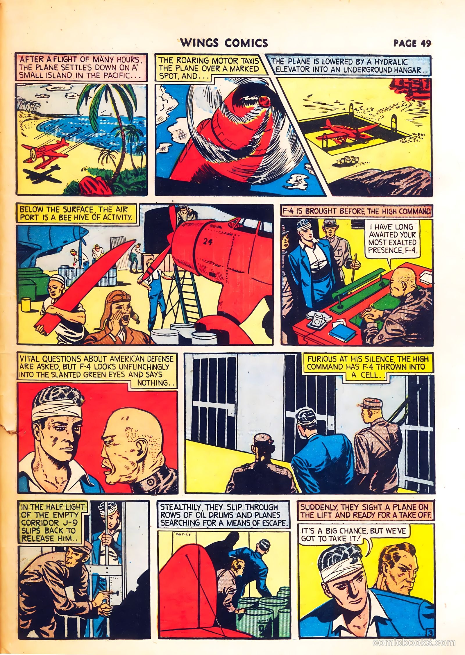 Wings Comics #8 (1941) — page 51 of 68