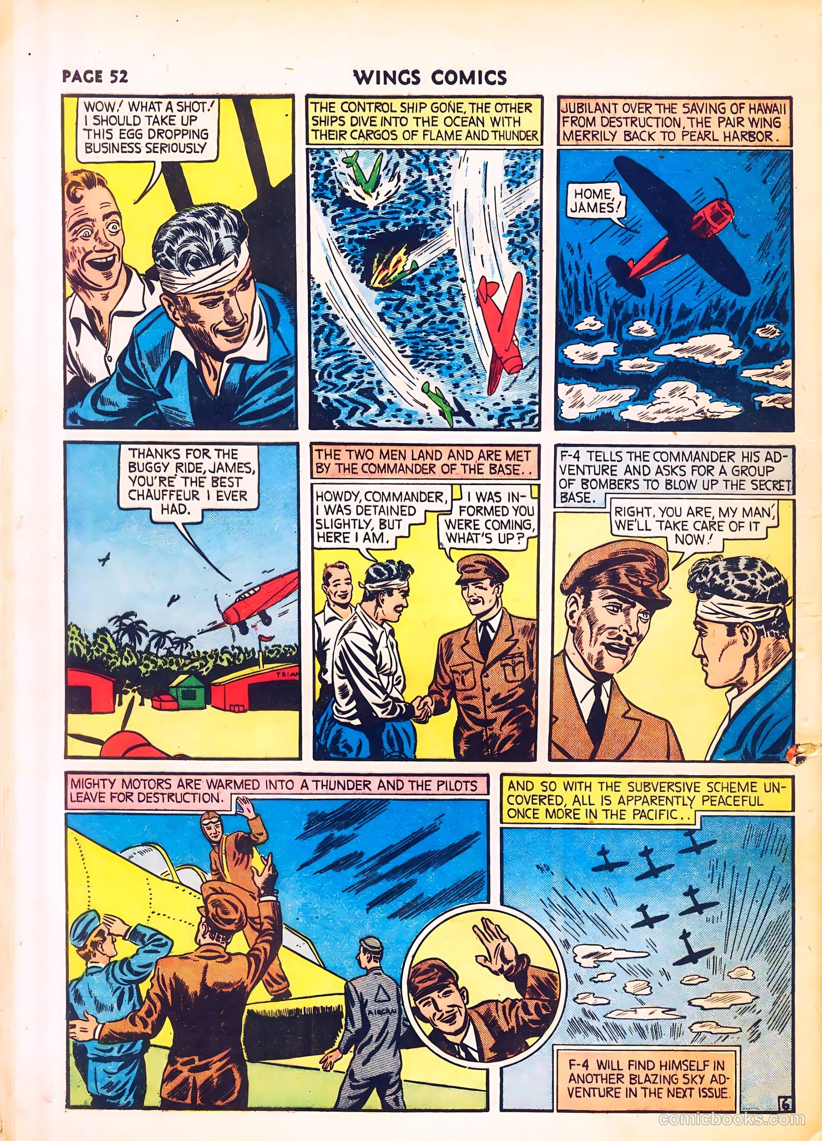 Wings Comics #8 (1941) — page 54 of 68