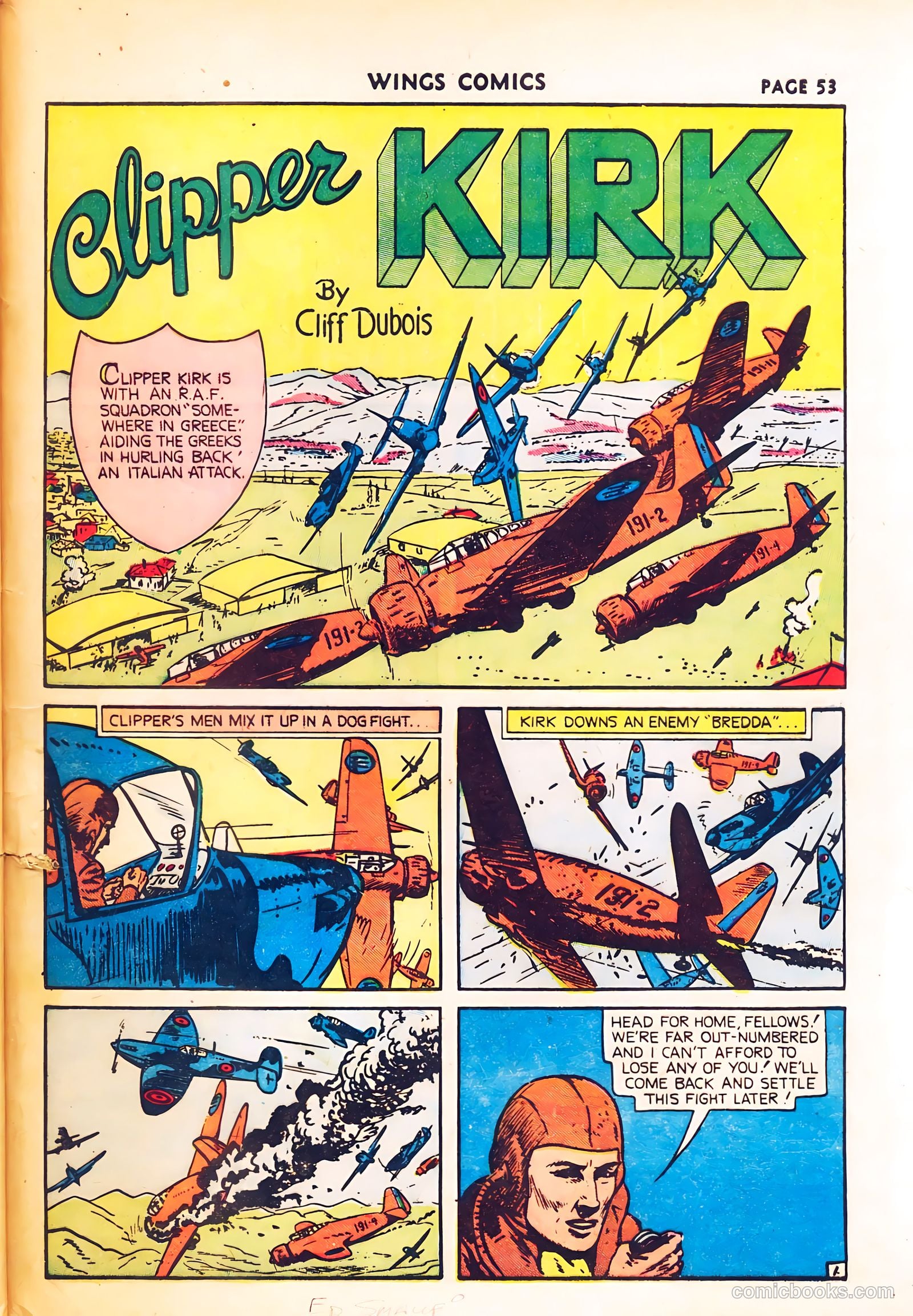 Wings Comics #8 (1941) — page 55 of 68