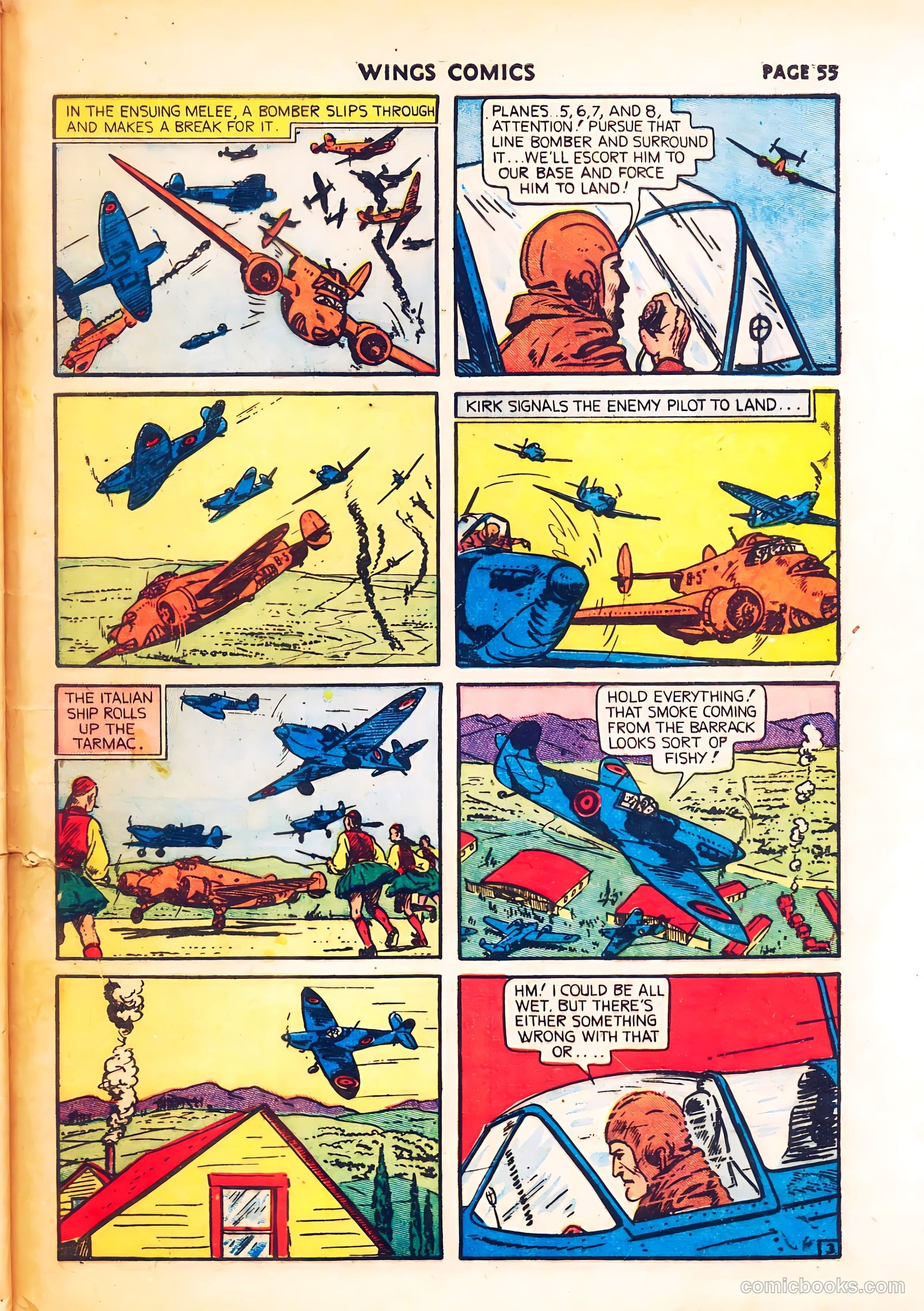 Wings Comics #8 (1941) — page 57 of 68