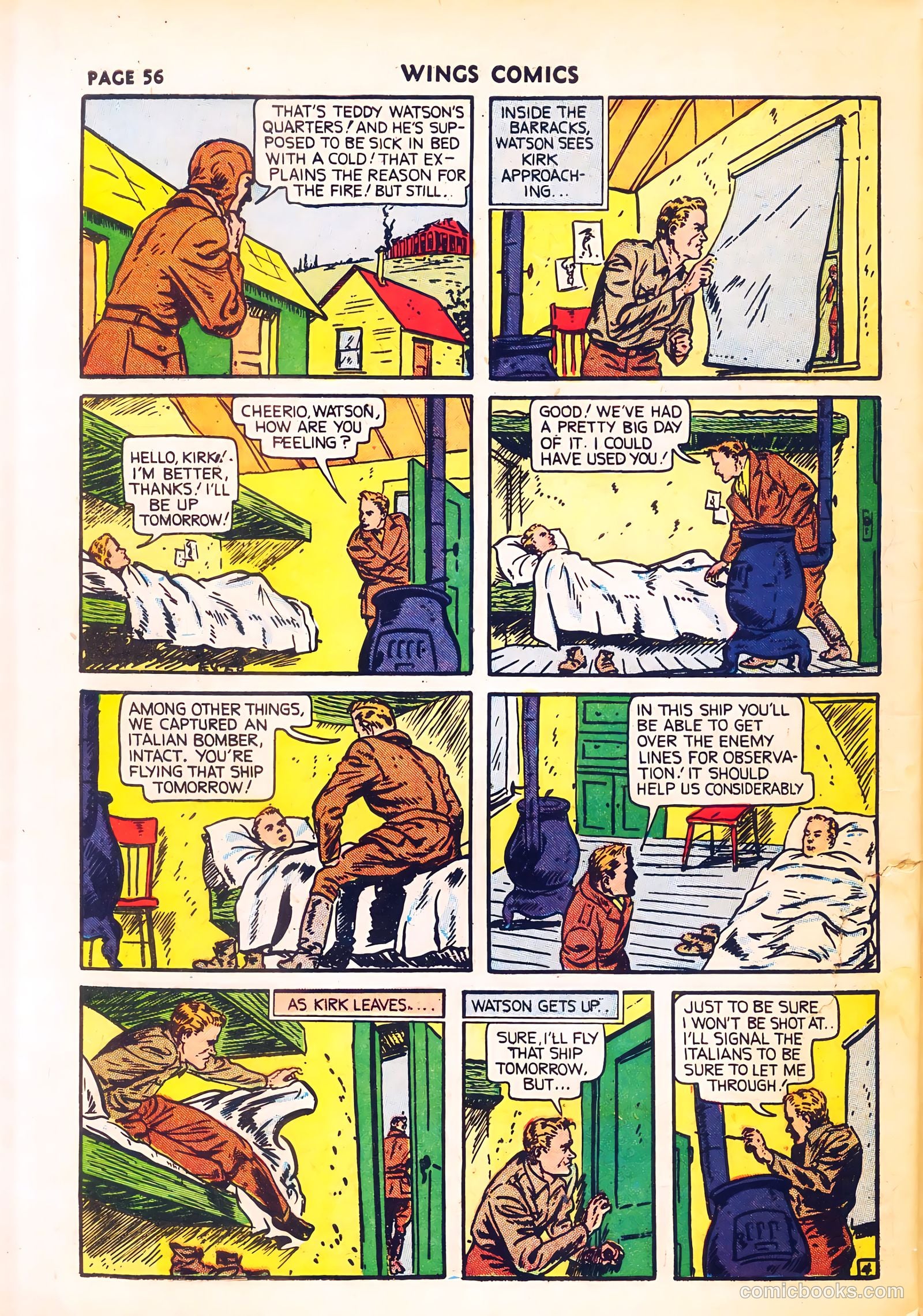 Wings Comics #8 (1941) — page 58 of 68