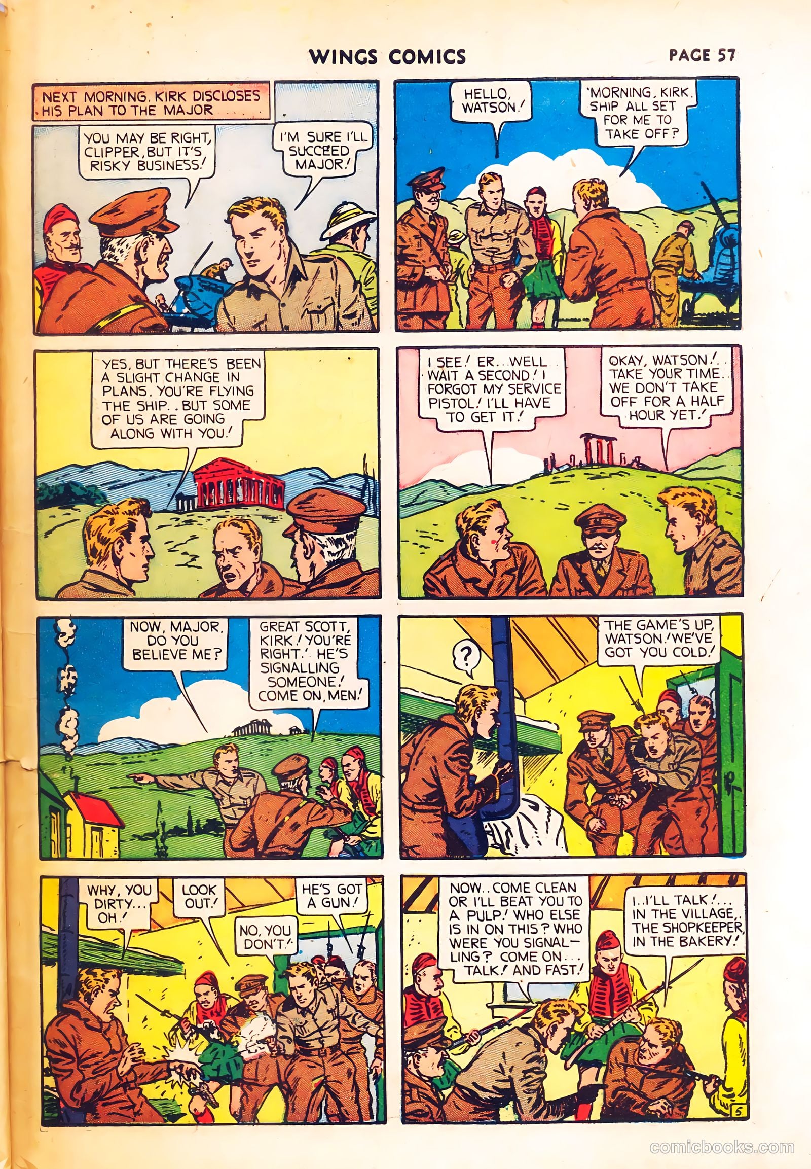 Wings Comics #8 (1941) — page 59 of 68