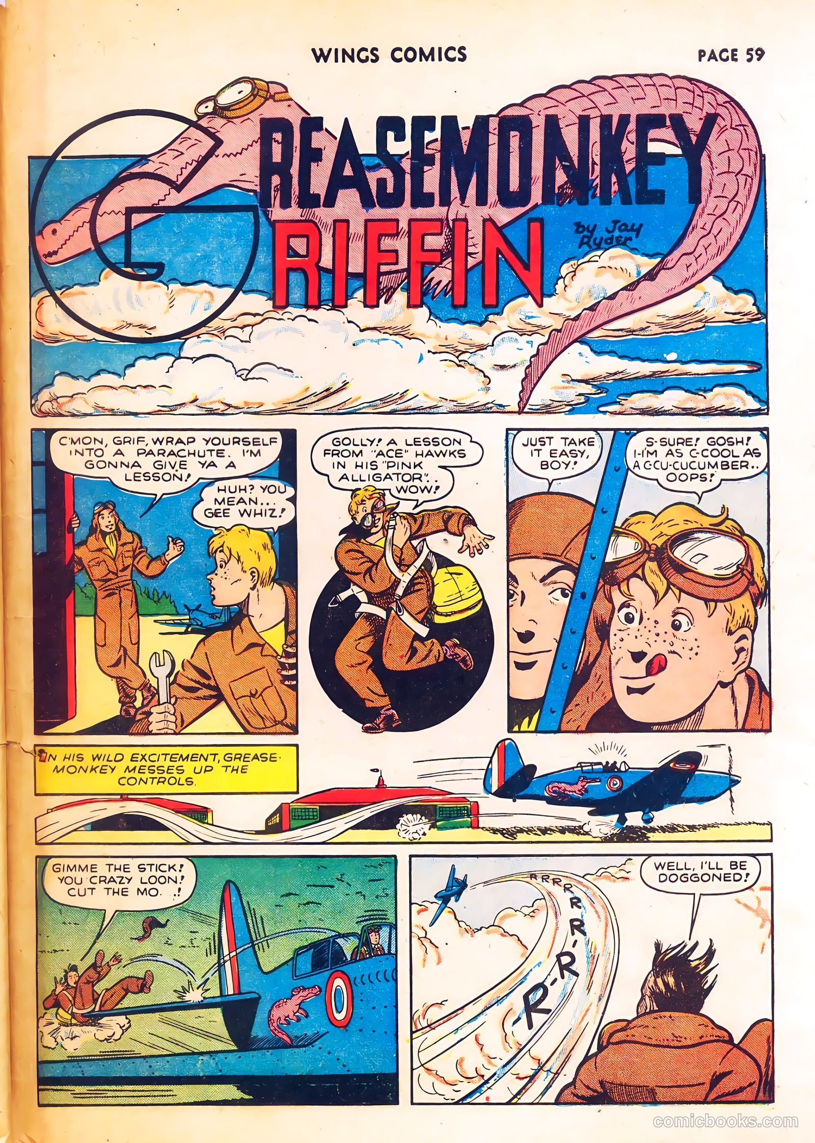 Wings Comics #8 (1941) — page 61 of 68