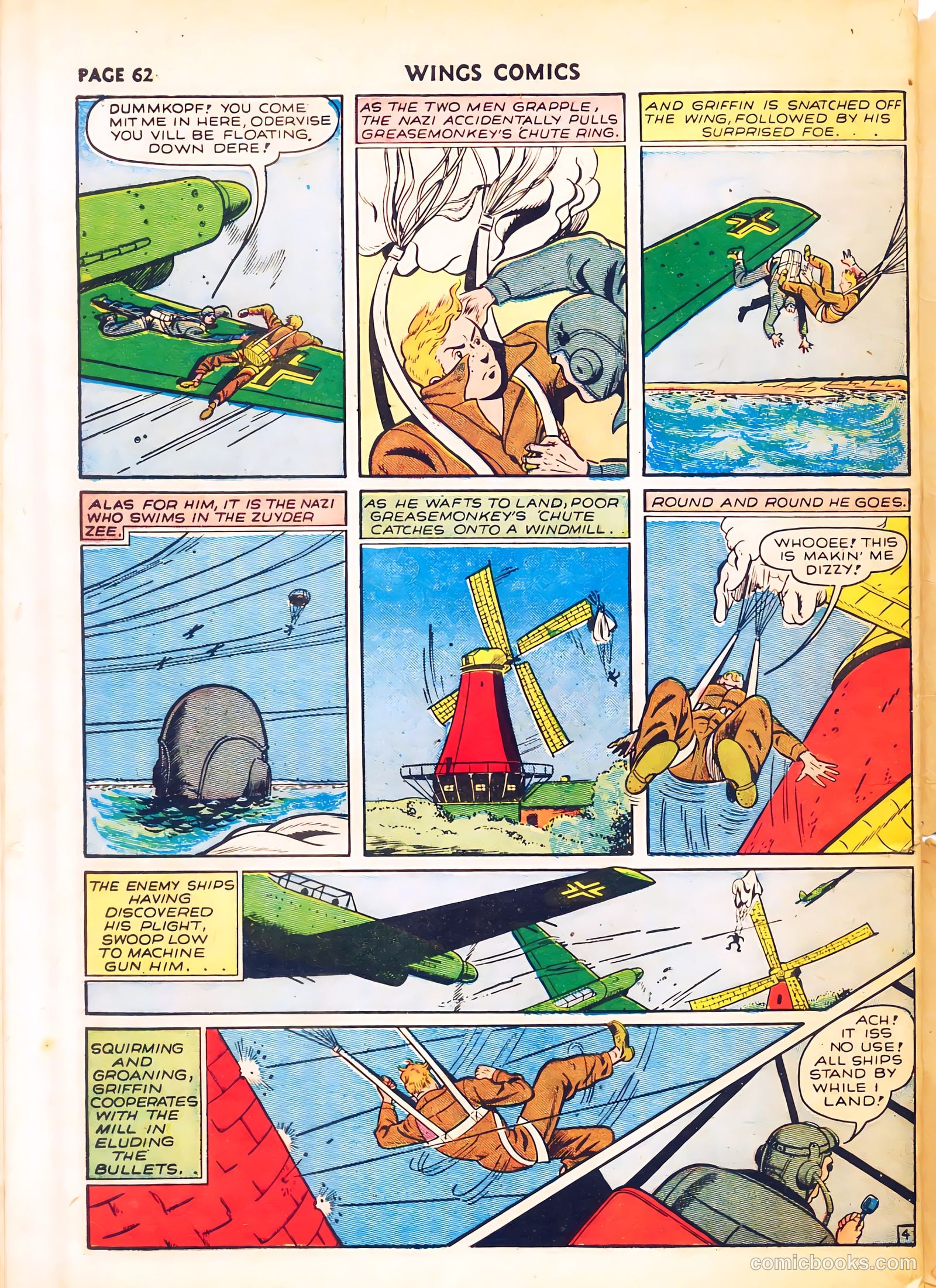 Wings Comics #8 (1941) — page 64 of 68