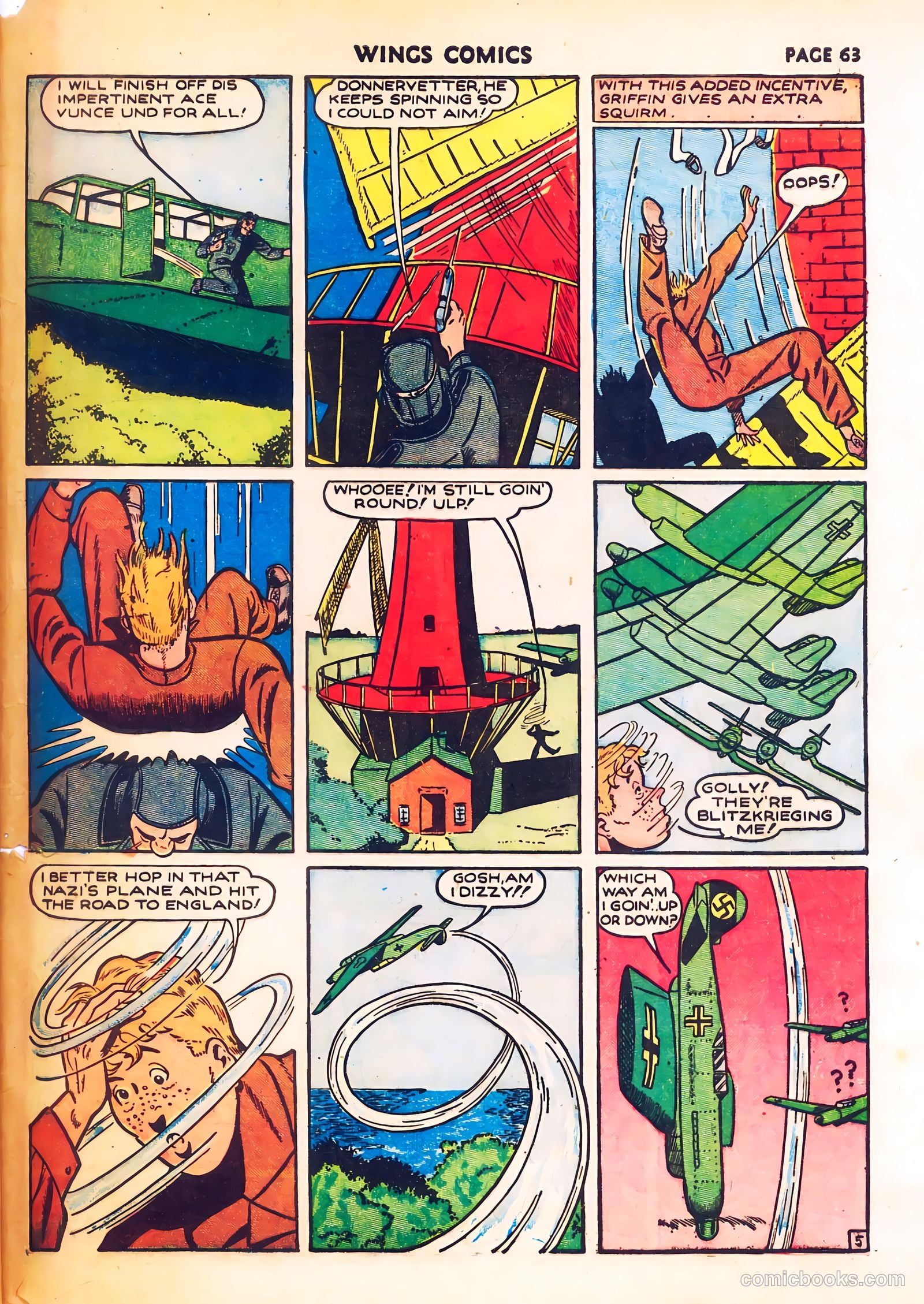 Wings Comics #8 (1941) — page 65 of 68