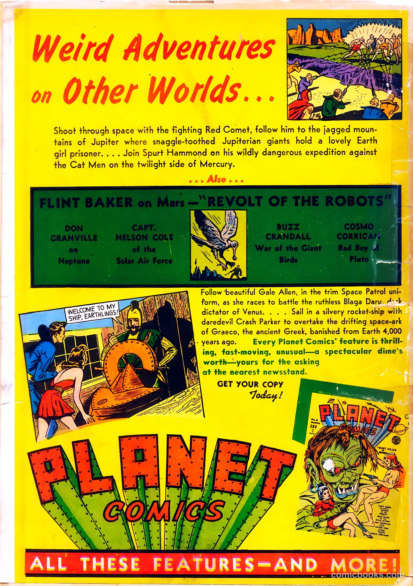 Wings Comics #8 (1941) — page 68 of 68