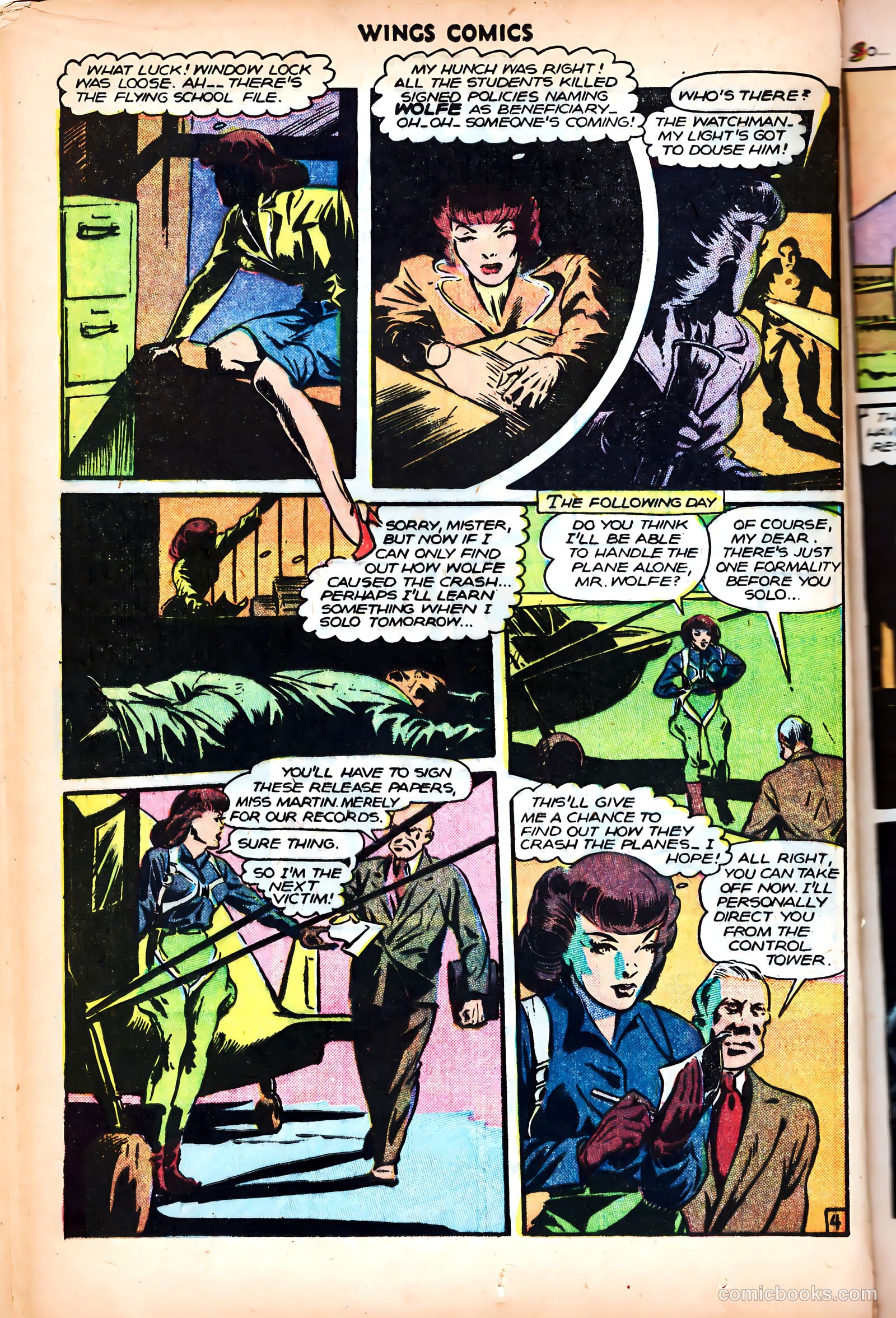 Wings Comics #80 (1947) — page 16 of 52
