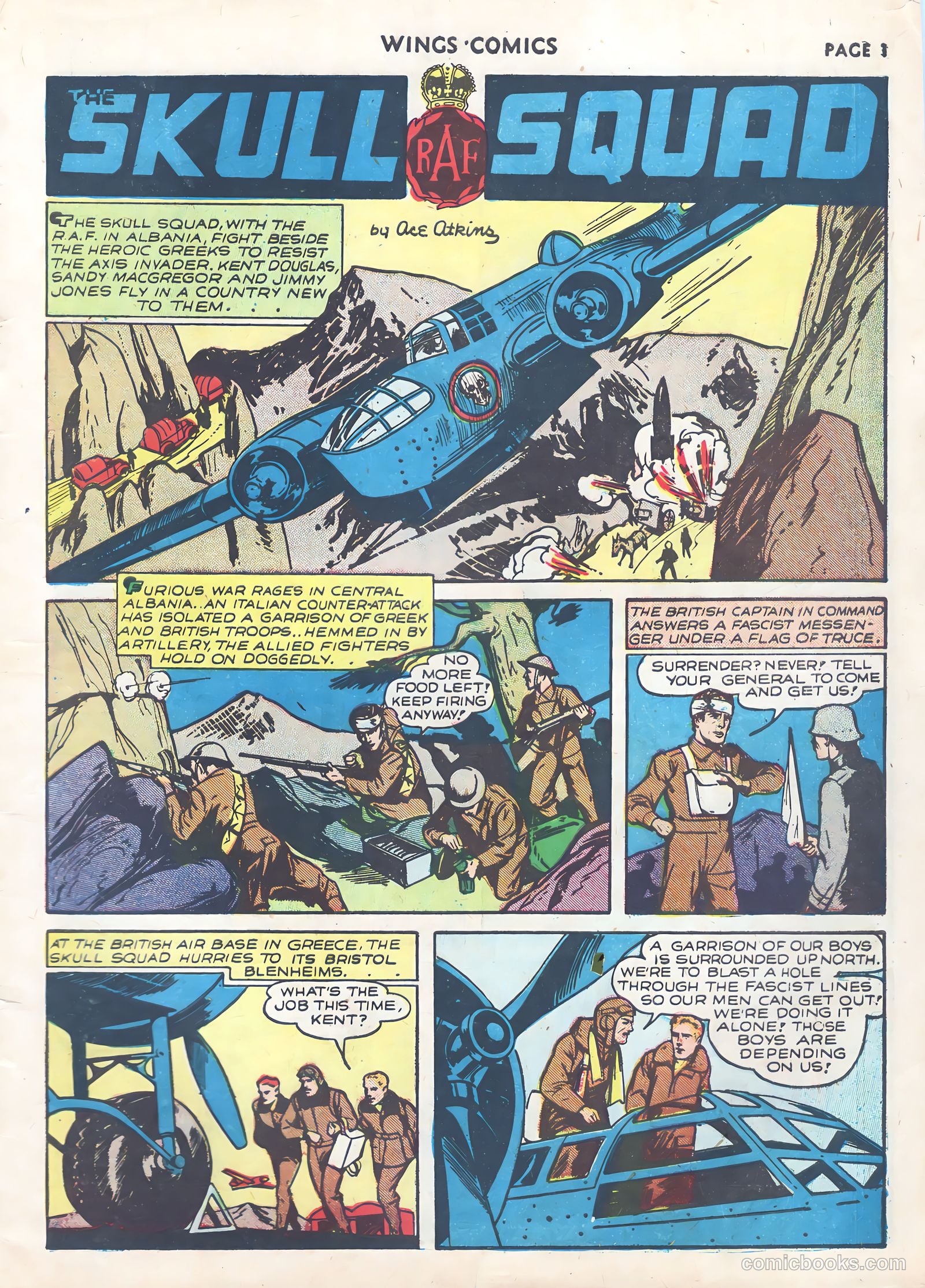 Wings Comics #9 (1941) — page 3 of 68