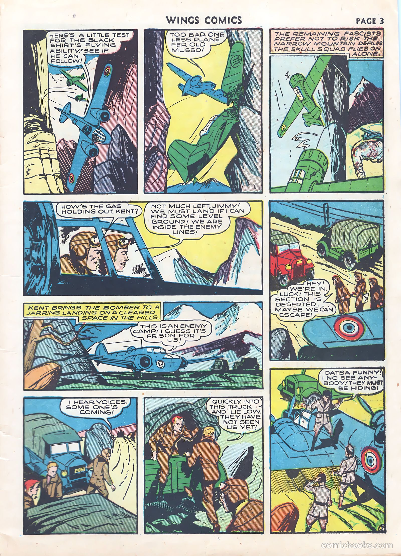 Wings Comics #9 (1941) — page 5 of 68