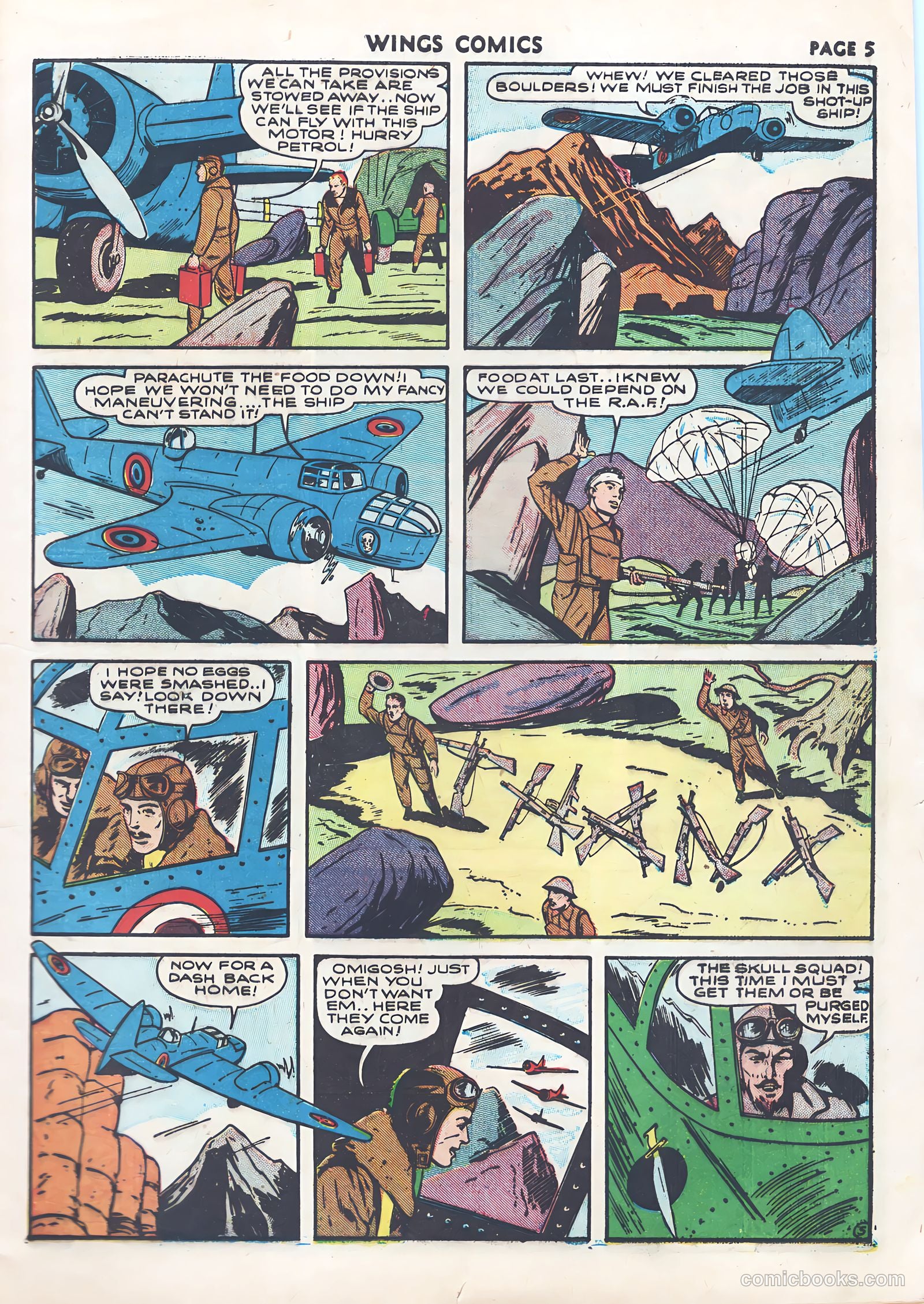 Wings Comics #9 (1941) — page 7 of 68