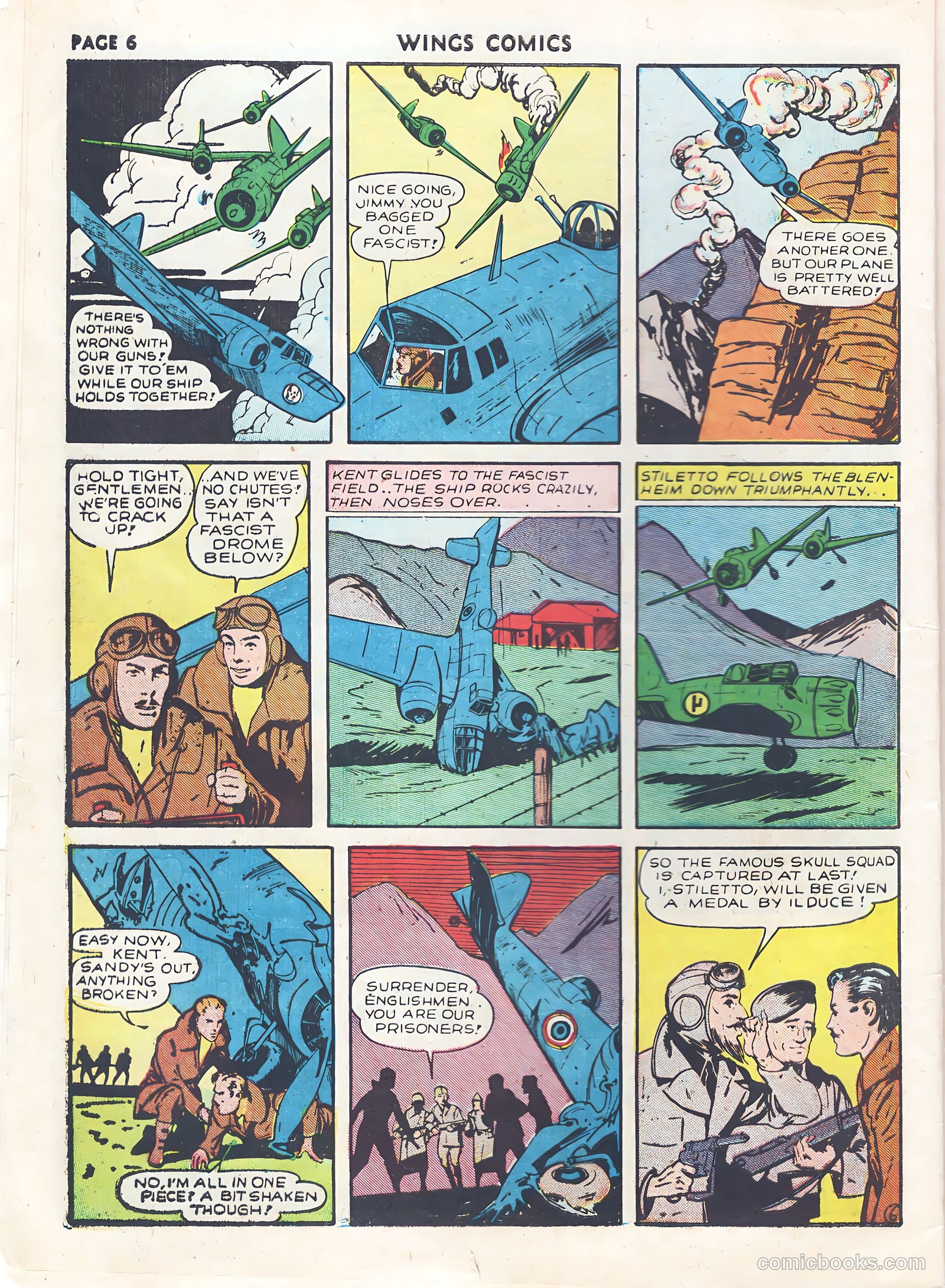 Wings Comics #9 (1941) — page 8 of 68