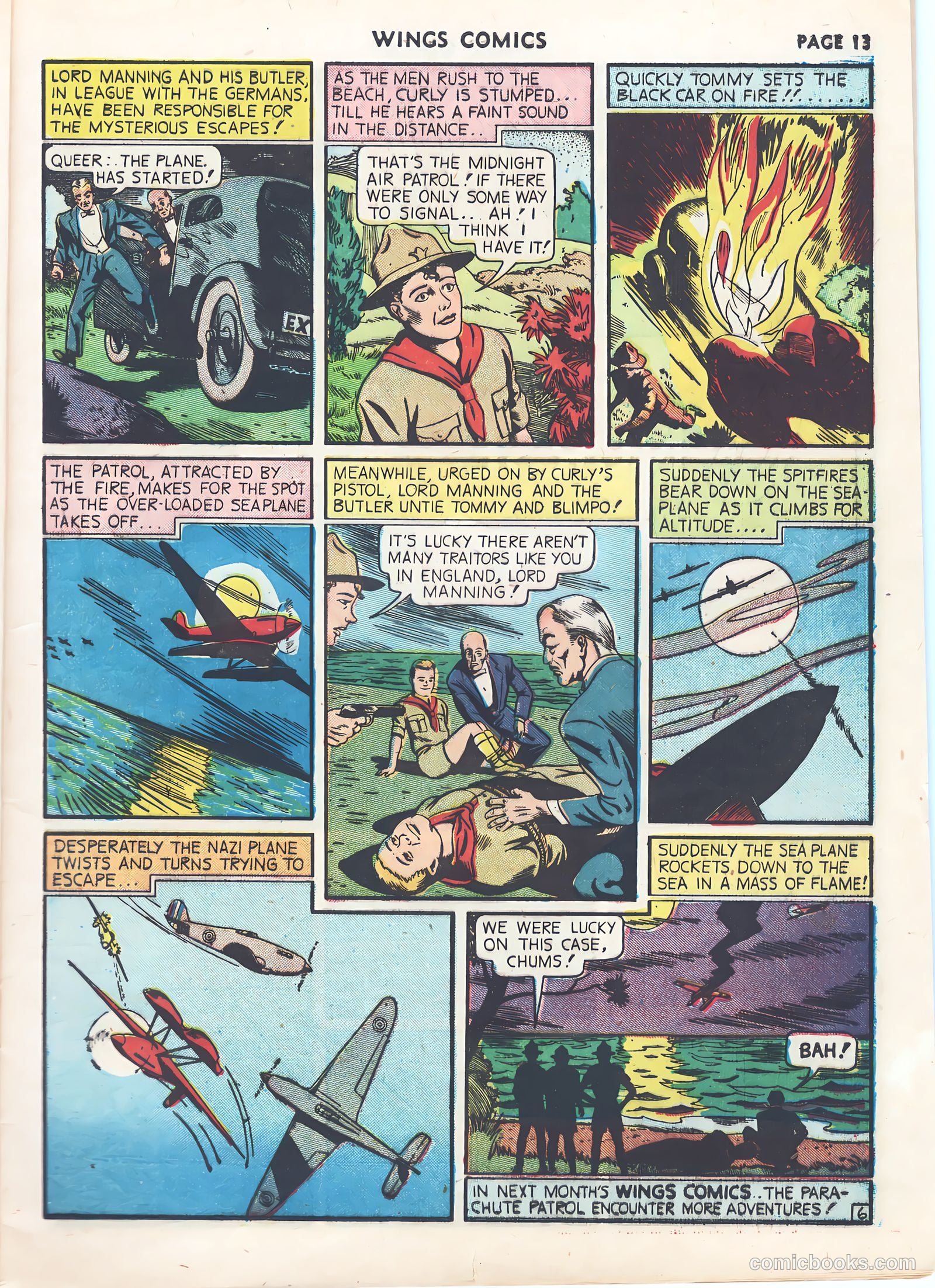 Wings Comics #9 (1941) — page 15 of 68