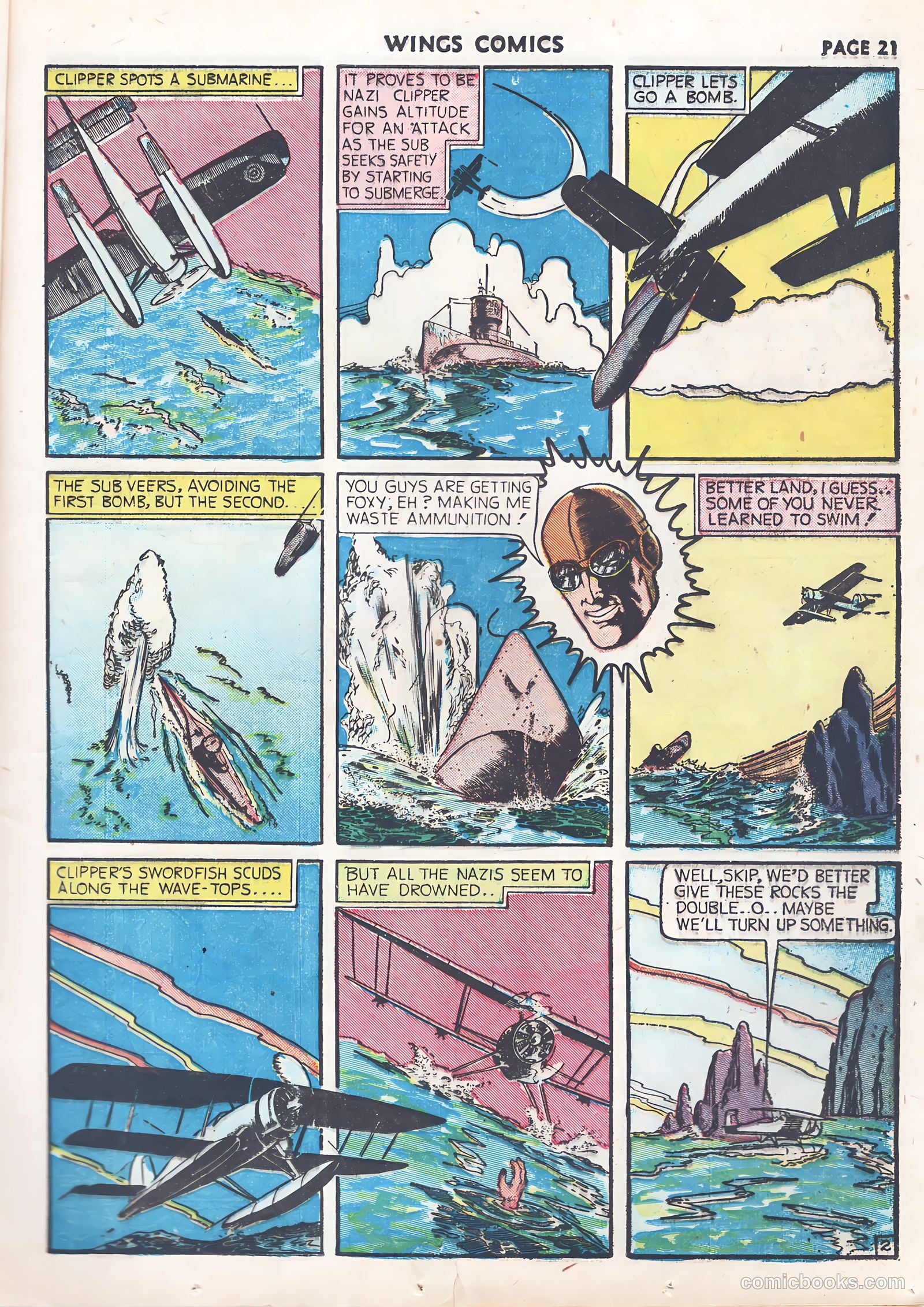 Wings Comics #9 (1941) — page 23 of 68