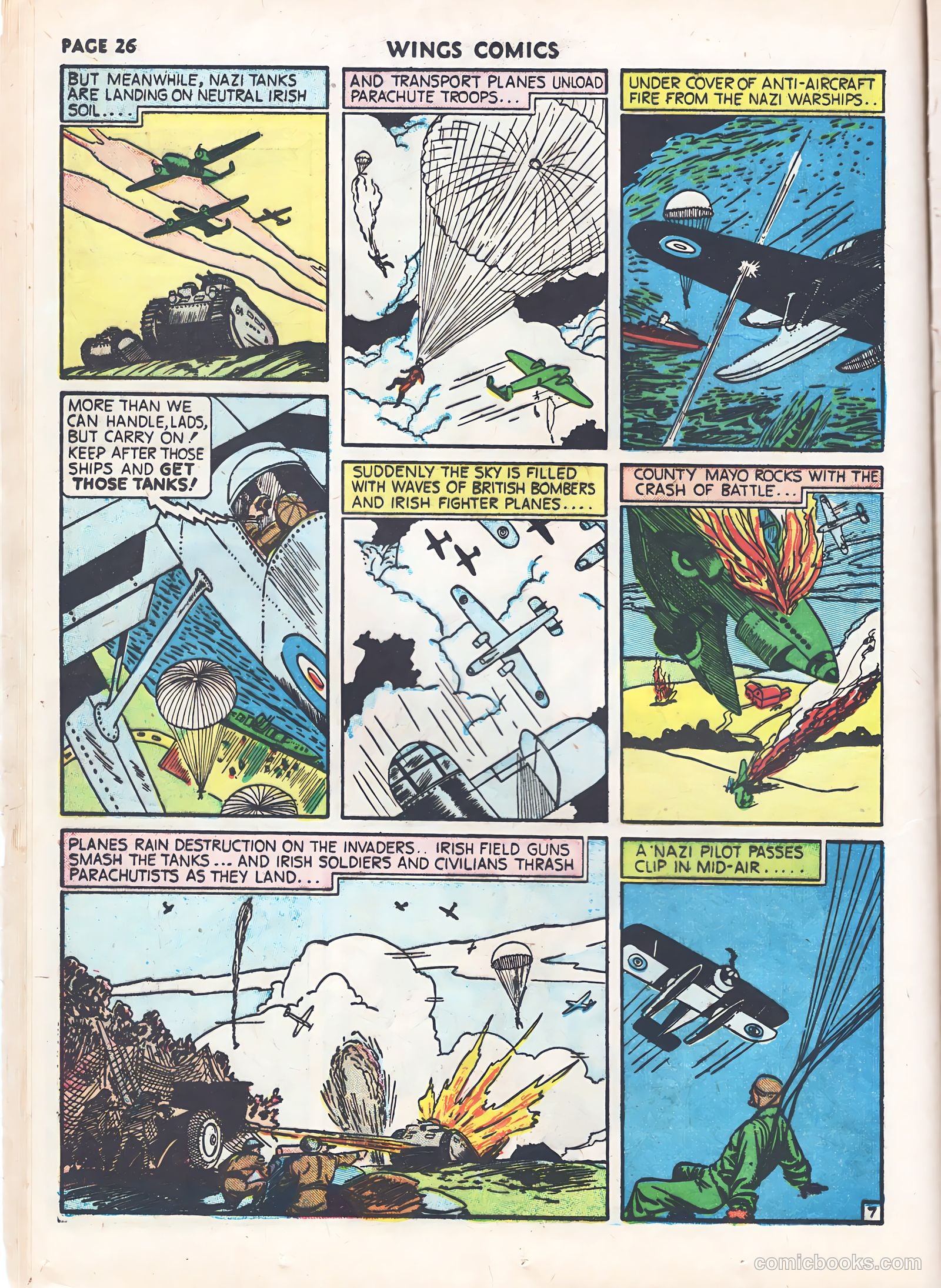 Wings Comics #9 (1941) — page 28 of 68