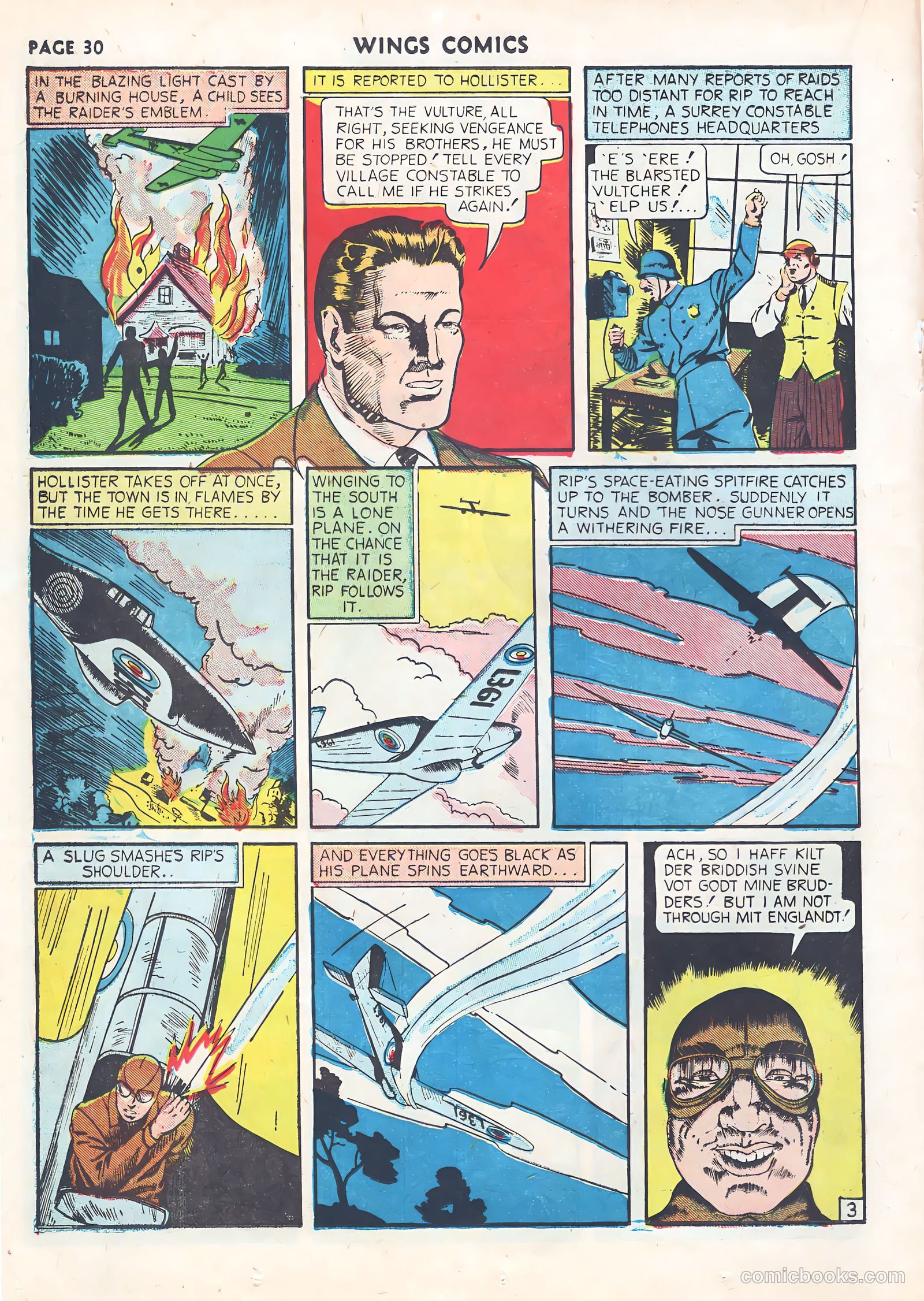 Wings Comics #9 (1941) — page 32 of 68