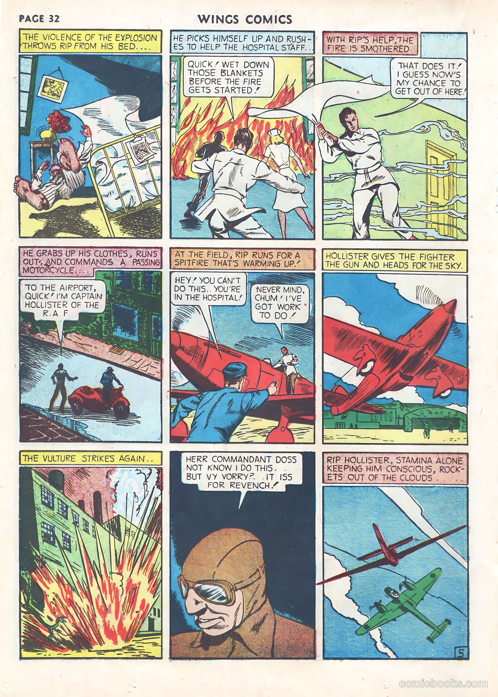 Wings Comics #9 (1941) — page 34 of 68