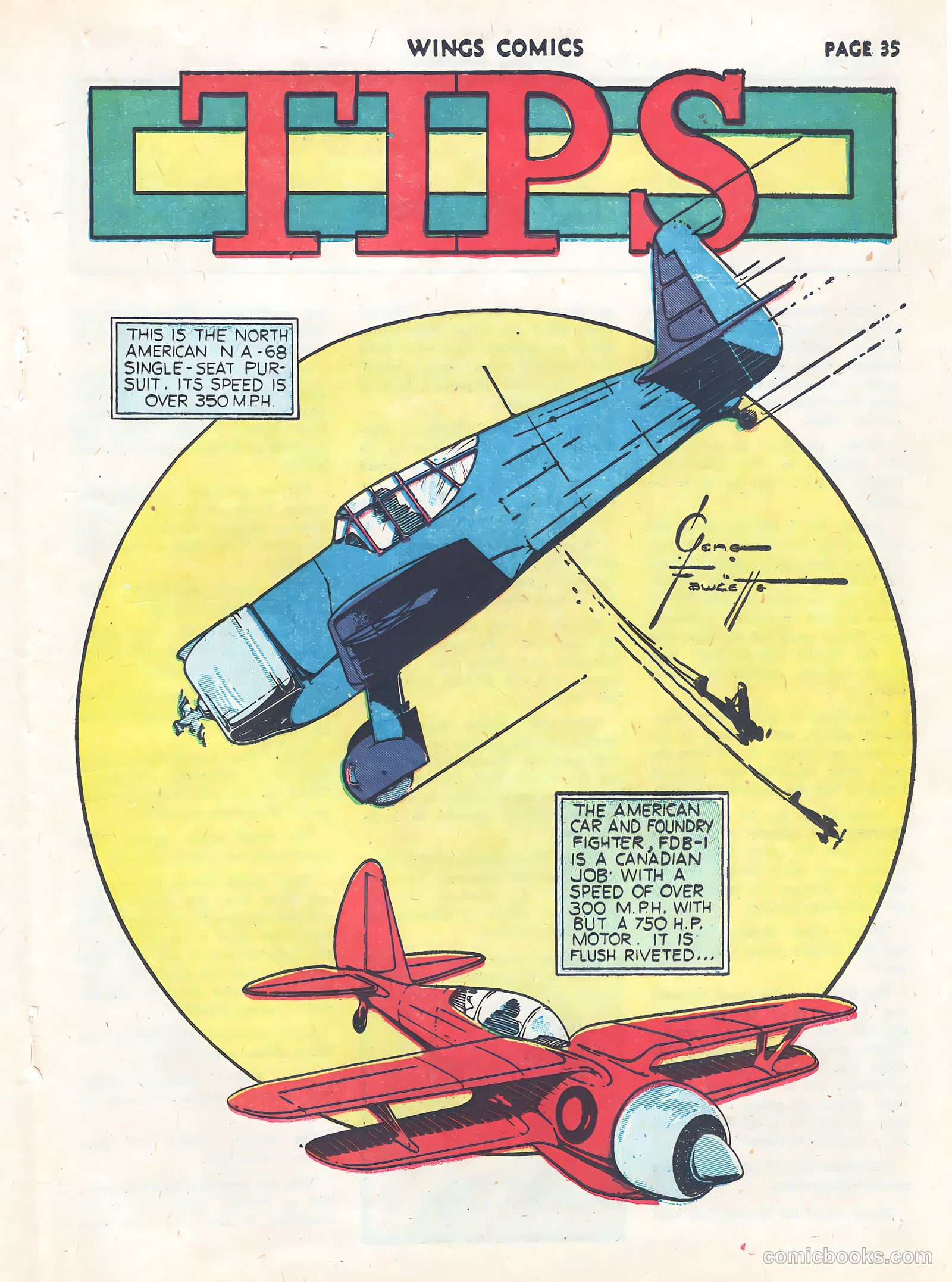 Wings Comics #9 (1941) — page 37 of 68