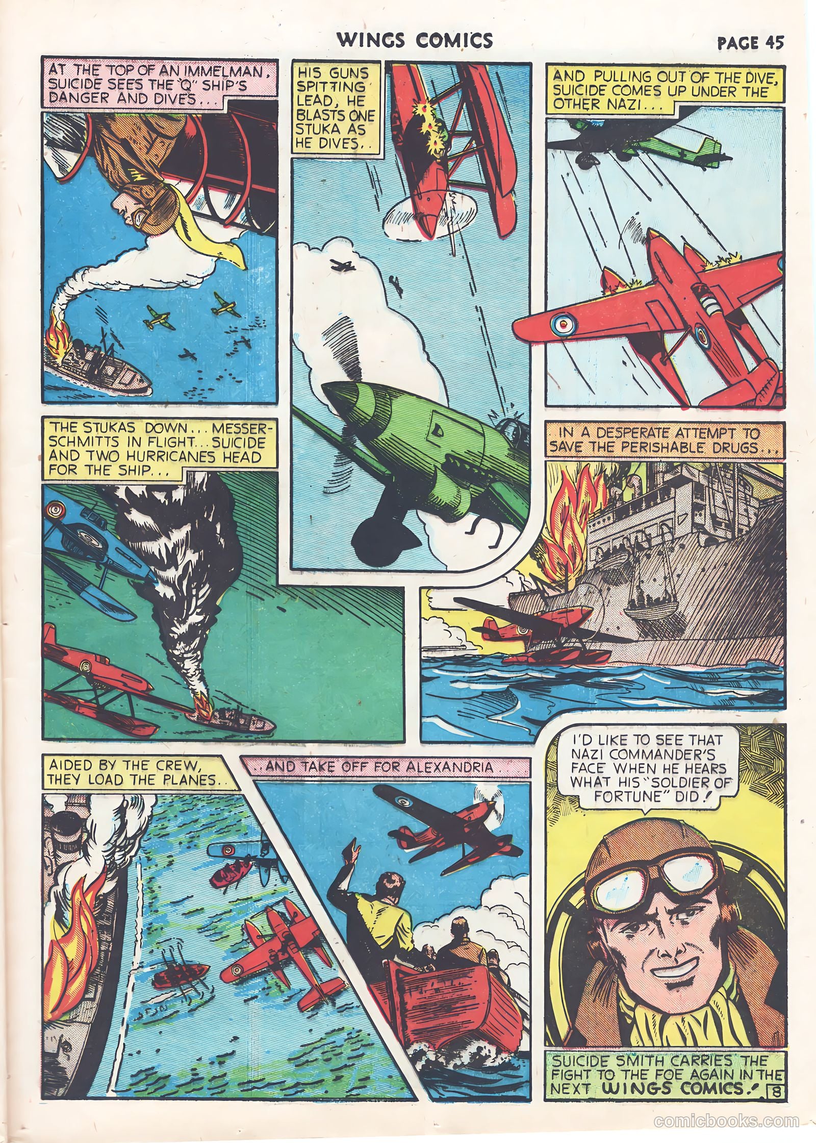 Wings Comics #9 (1941) — page 47 of 68