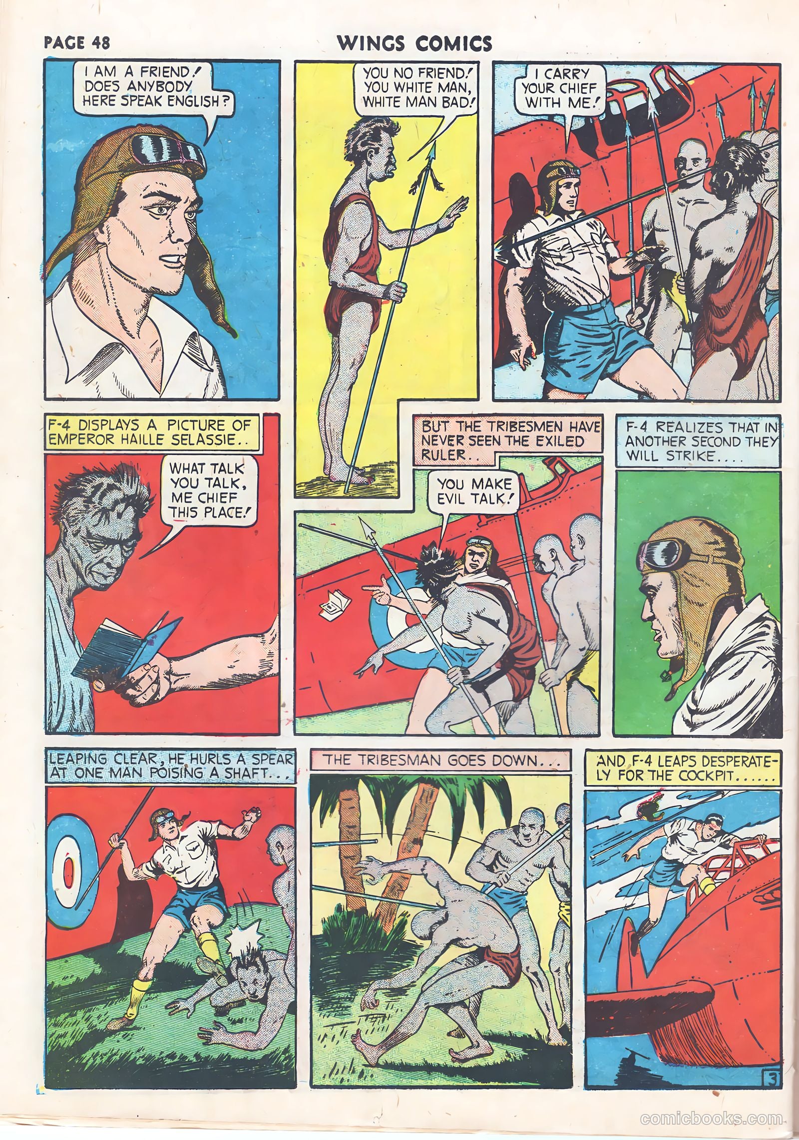 Wings Comics #9 (1941) — page 50 of 68