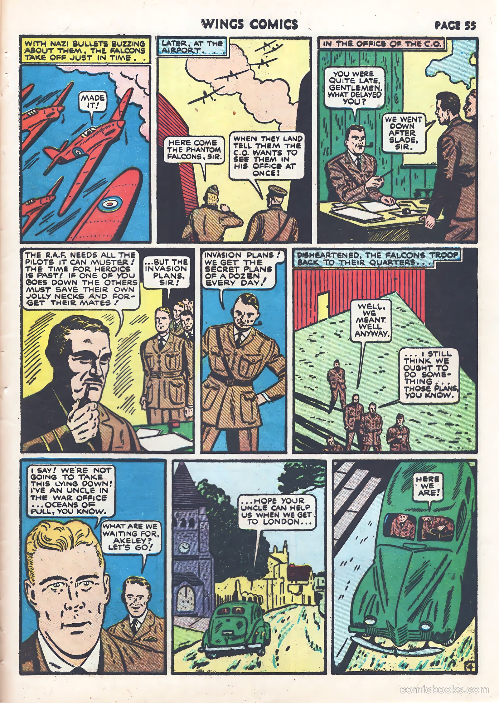 Wings Comics #9 (1941) — page 57 of 68