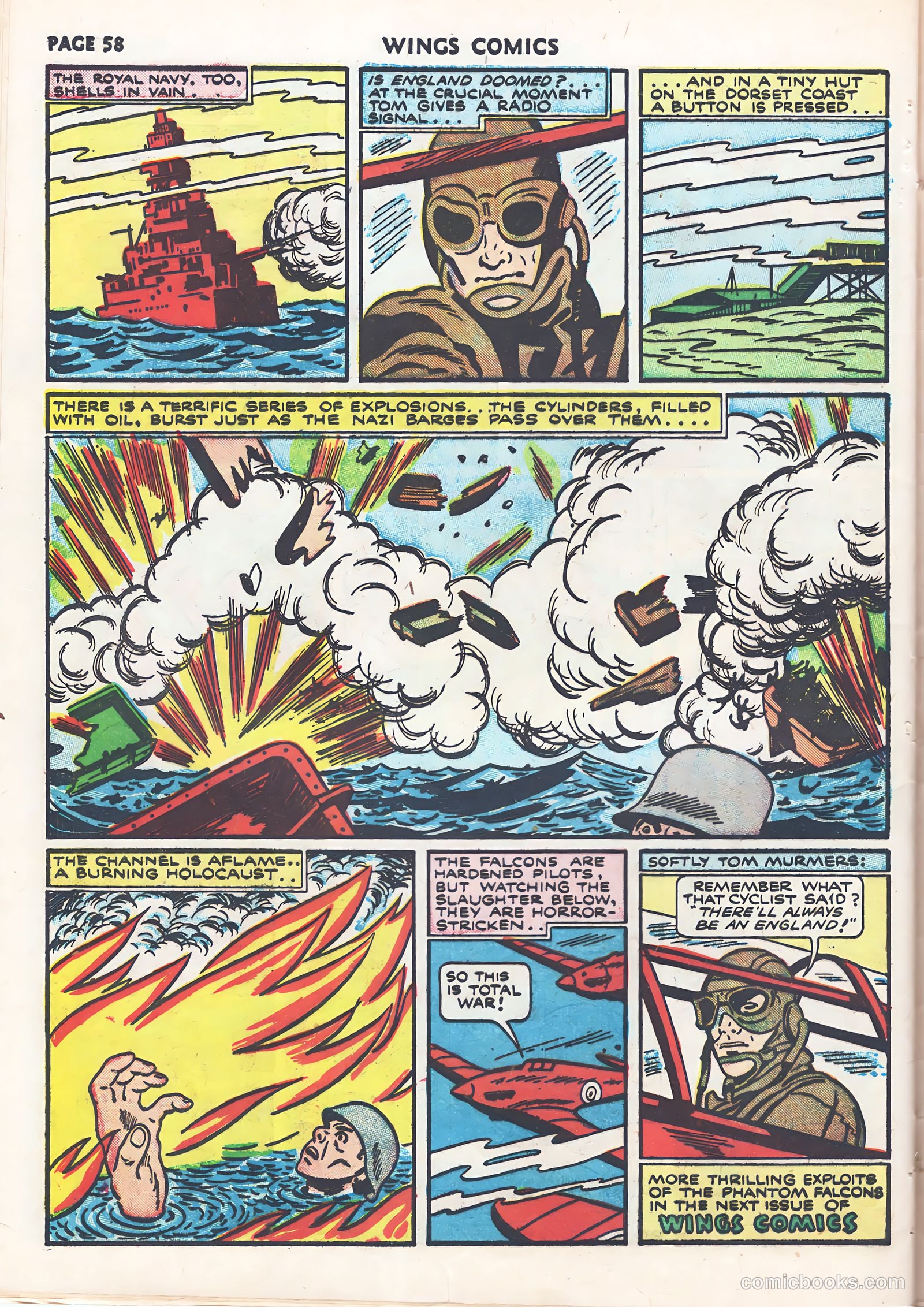 Wings Comics #9 (1941) — page 60 of 68