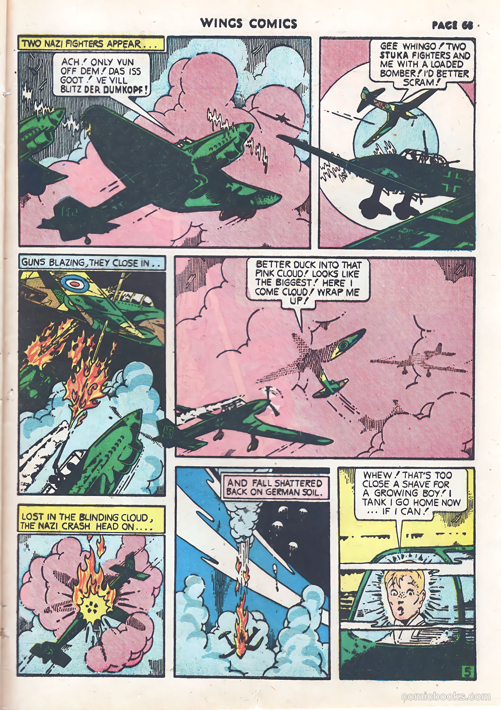 Wings Comics #9 (1941) — page 65 of 68