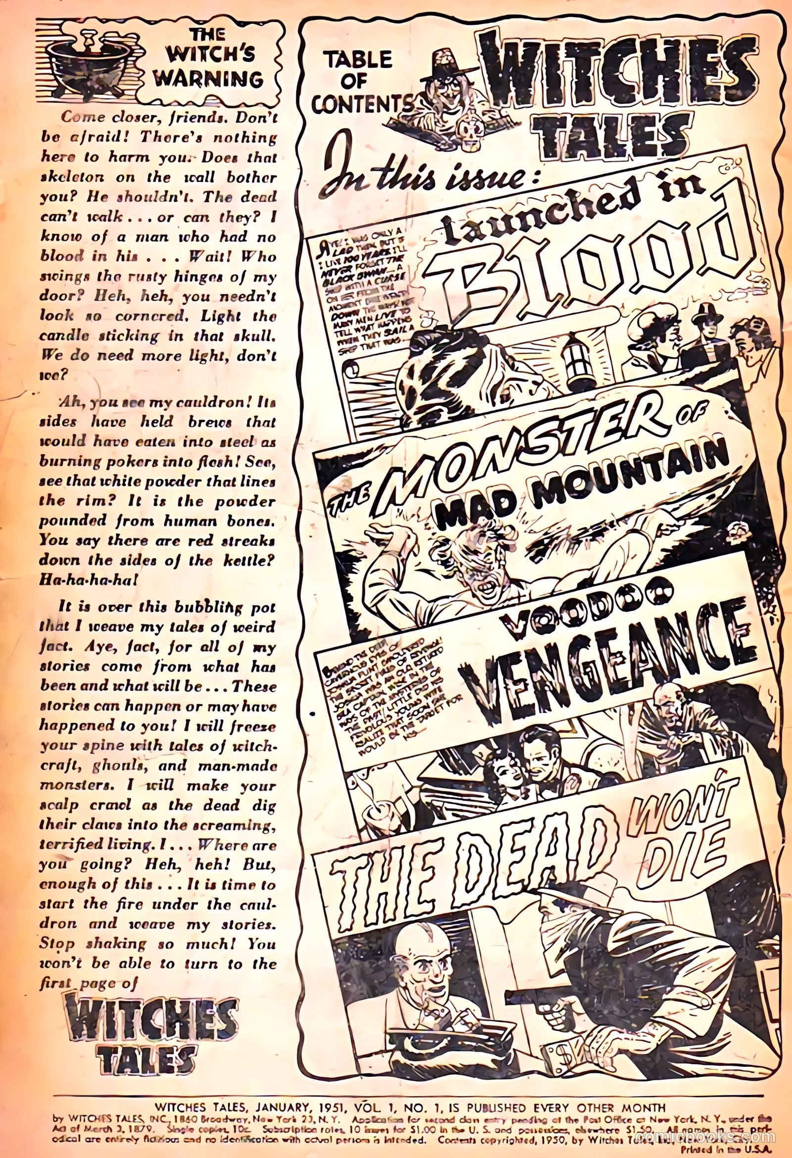 Witches Tales #1 (1972) — page 2 of 54