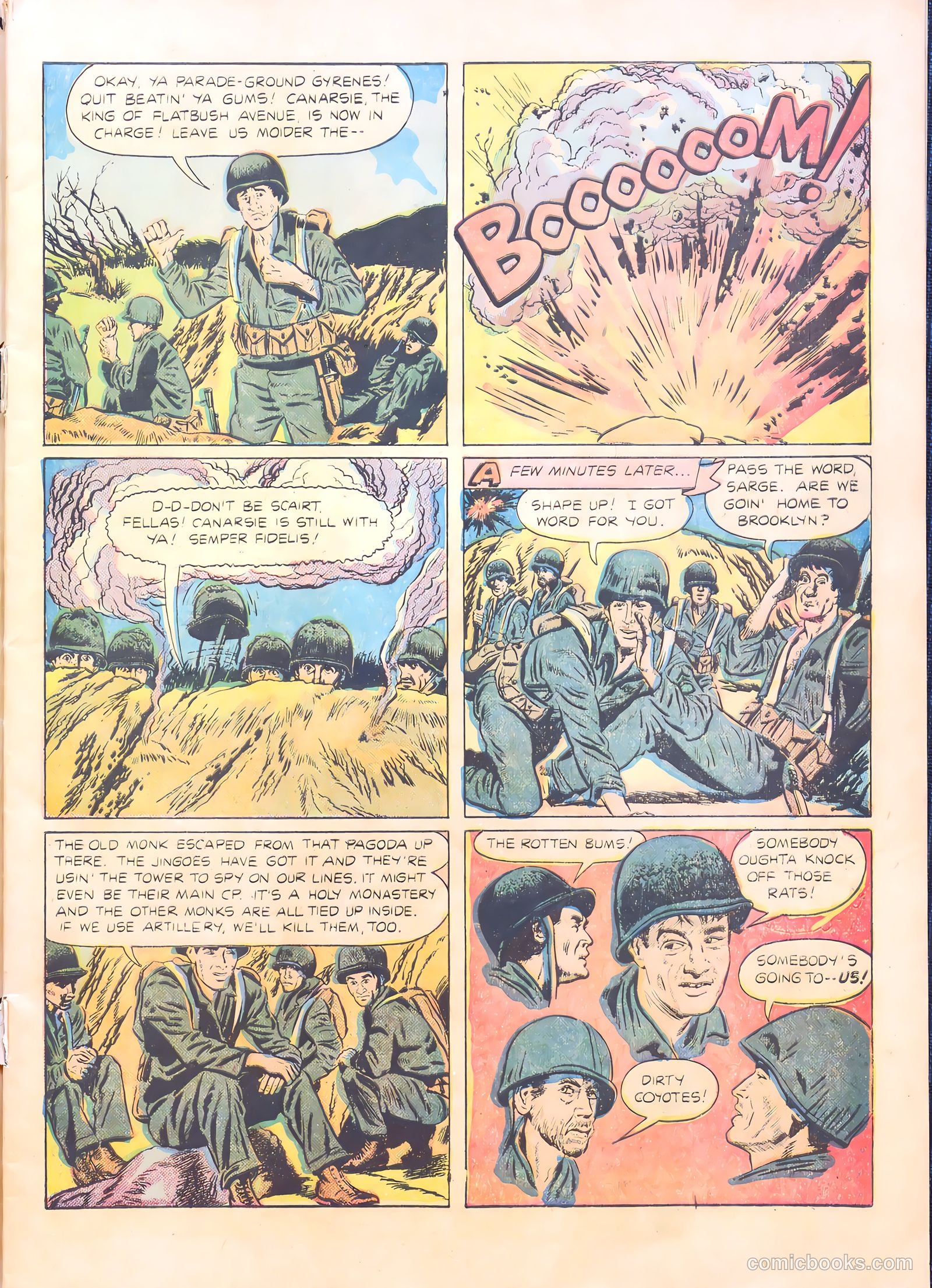 With the Marines on the Battlefronts of the World #1 (1953) — page 5 of 36
