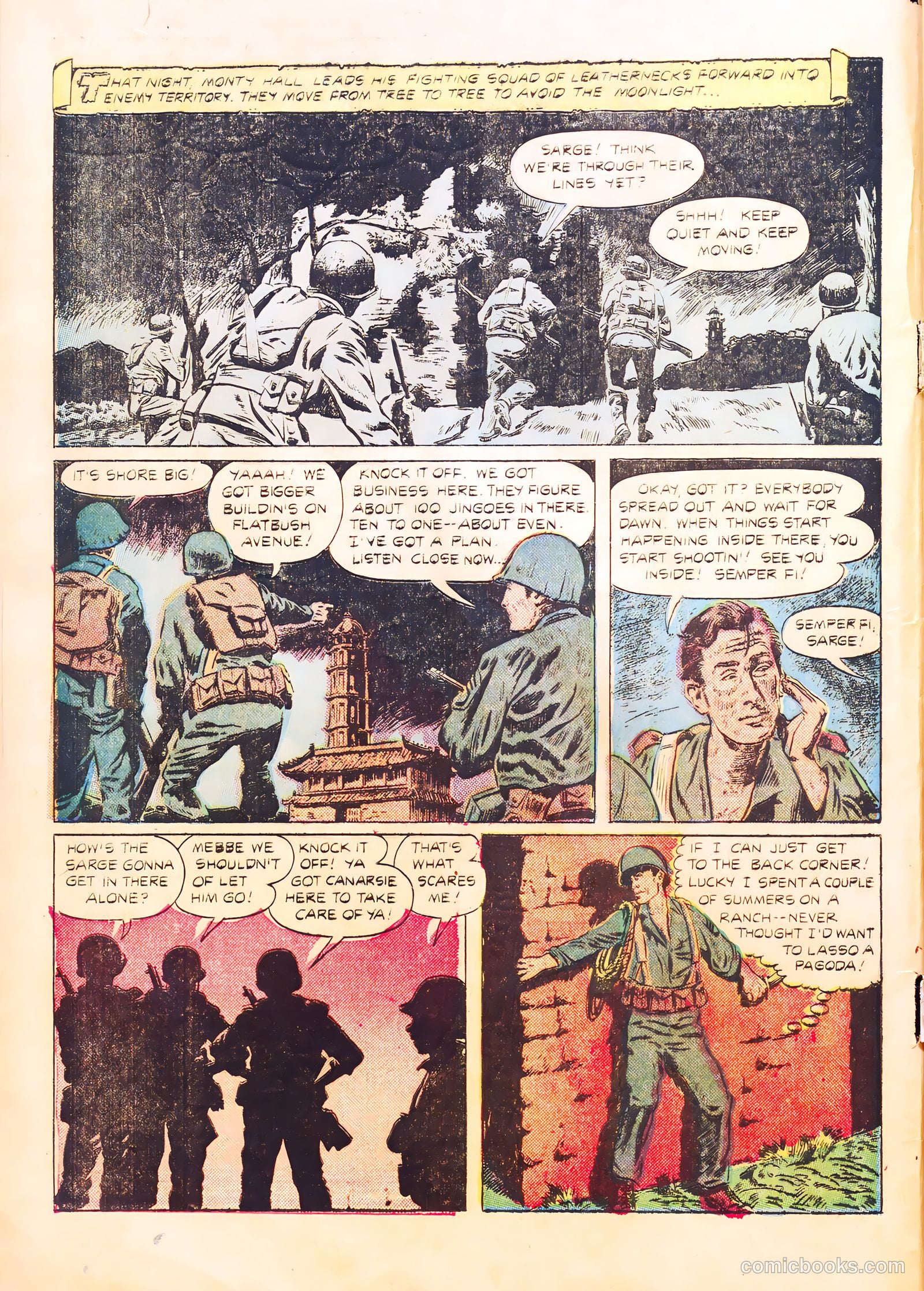 With the Marines on the Battlefronts of the World #1 (1953) — page 6 of 36