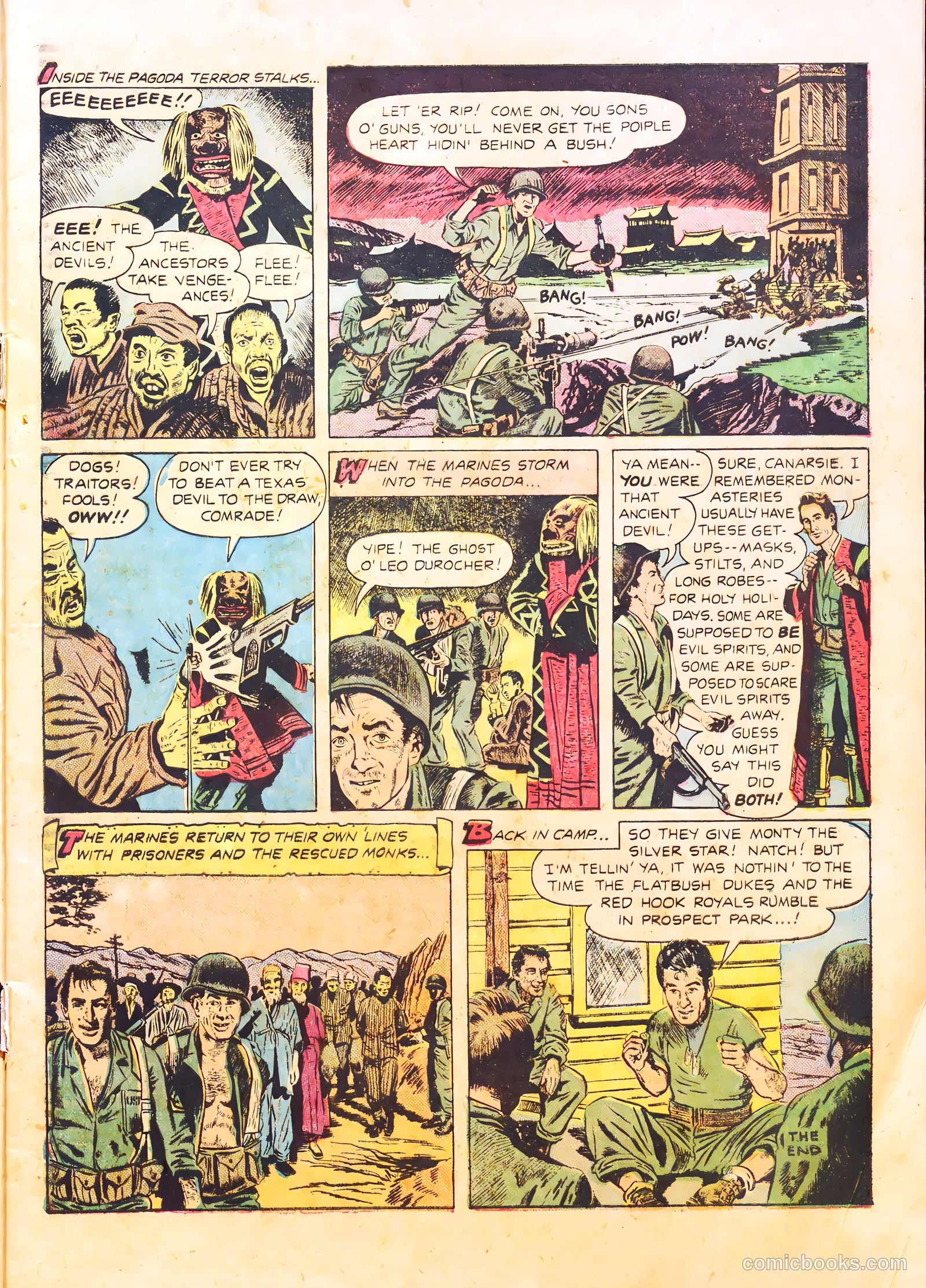 With the Marines on the Battlefronts of the World #1 (1953) — page 9 of 36