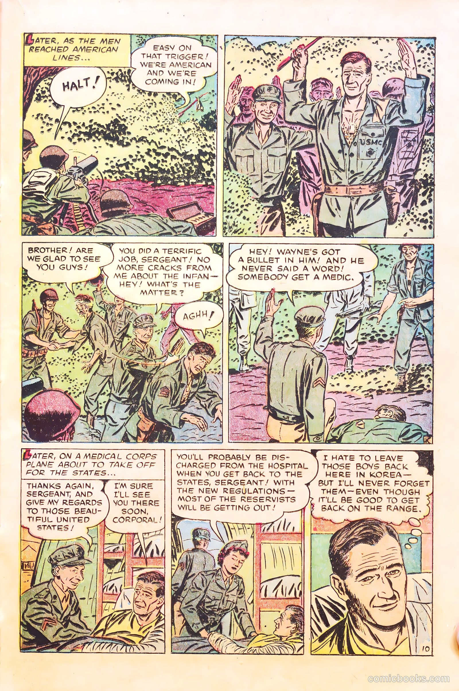 With the Marines on the Battlefronts of the World #1 (1953) — page 21 of 36