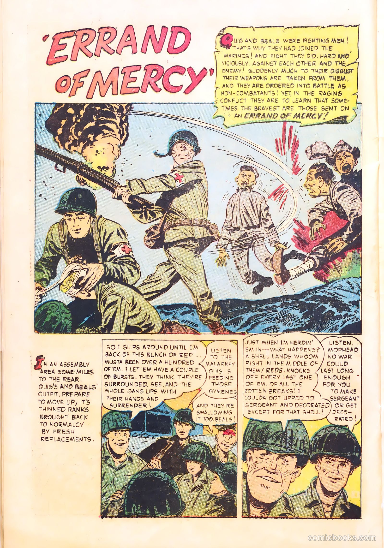 With the Marines on the Battlefronts of the World #1 (1953) — page 22 of 36