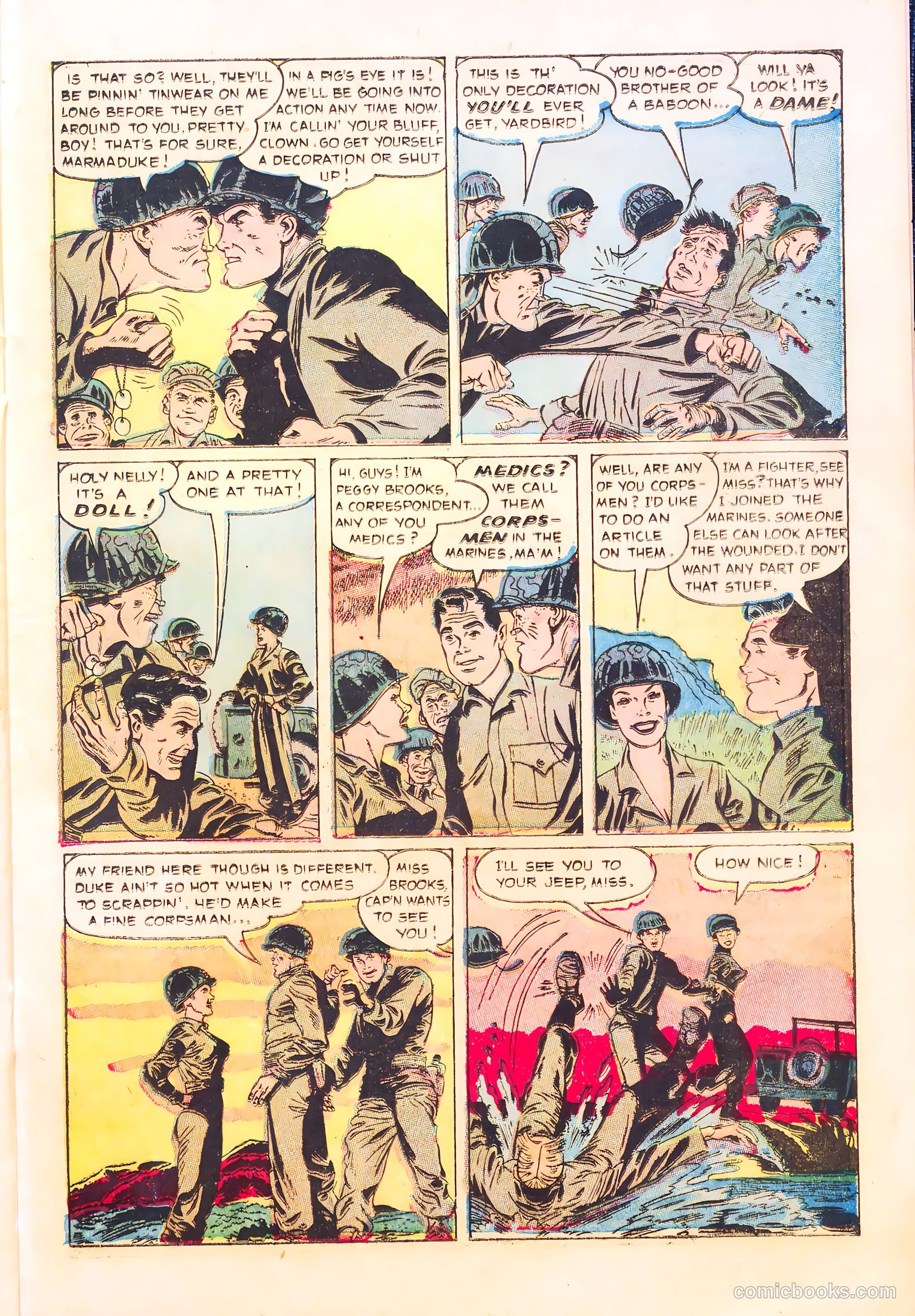 With the Marines on the Battlefronts of the World #1 (1953) — page 23 of 36