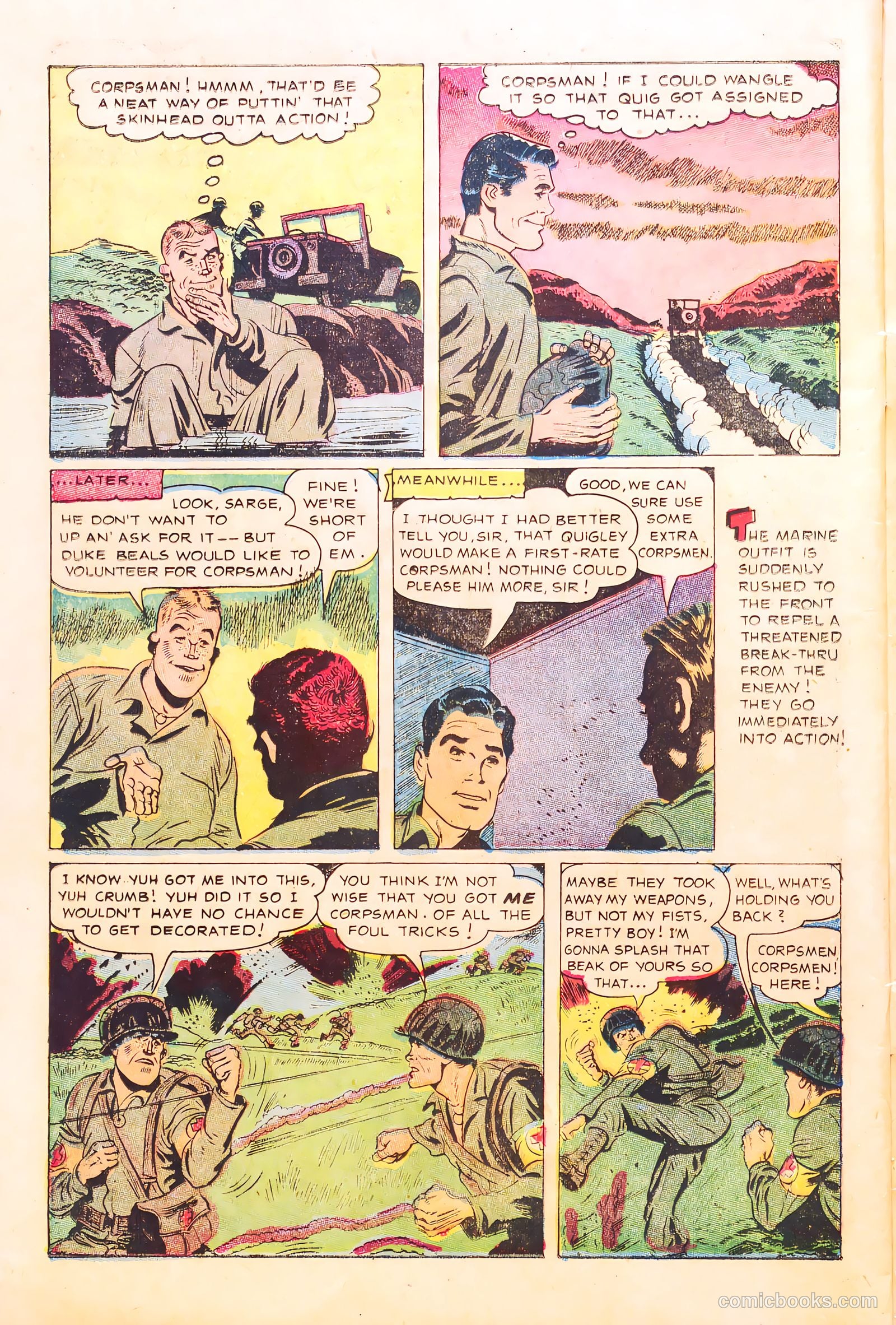 With the Marines on the Battlefronts of the World #1 (1953) — page 24 of 36