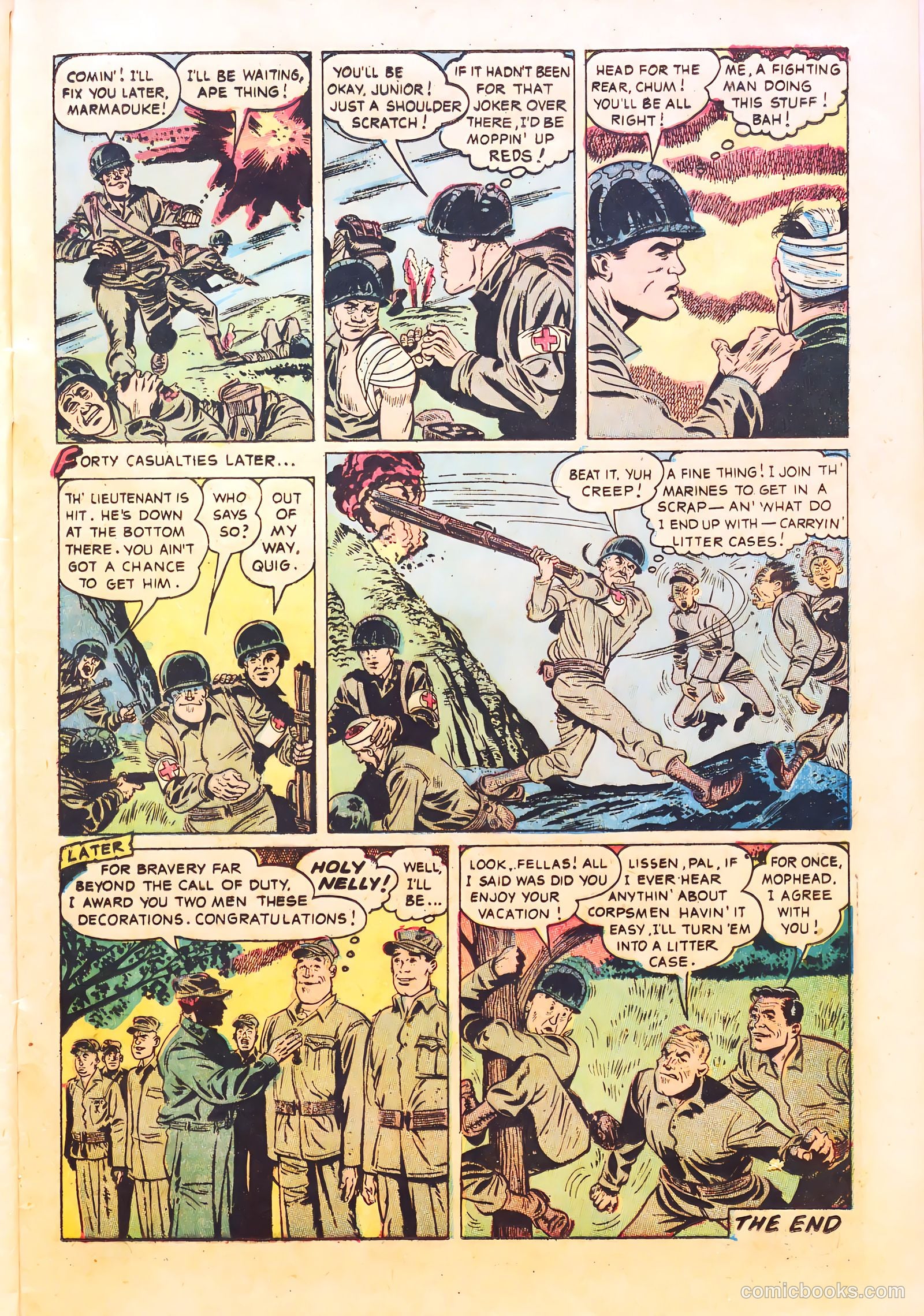 With the Marines on the Battlefronts of the World #1 (1953) — page 25 of 36