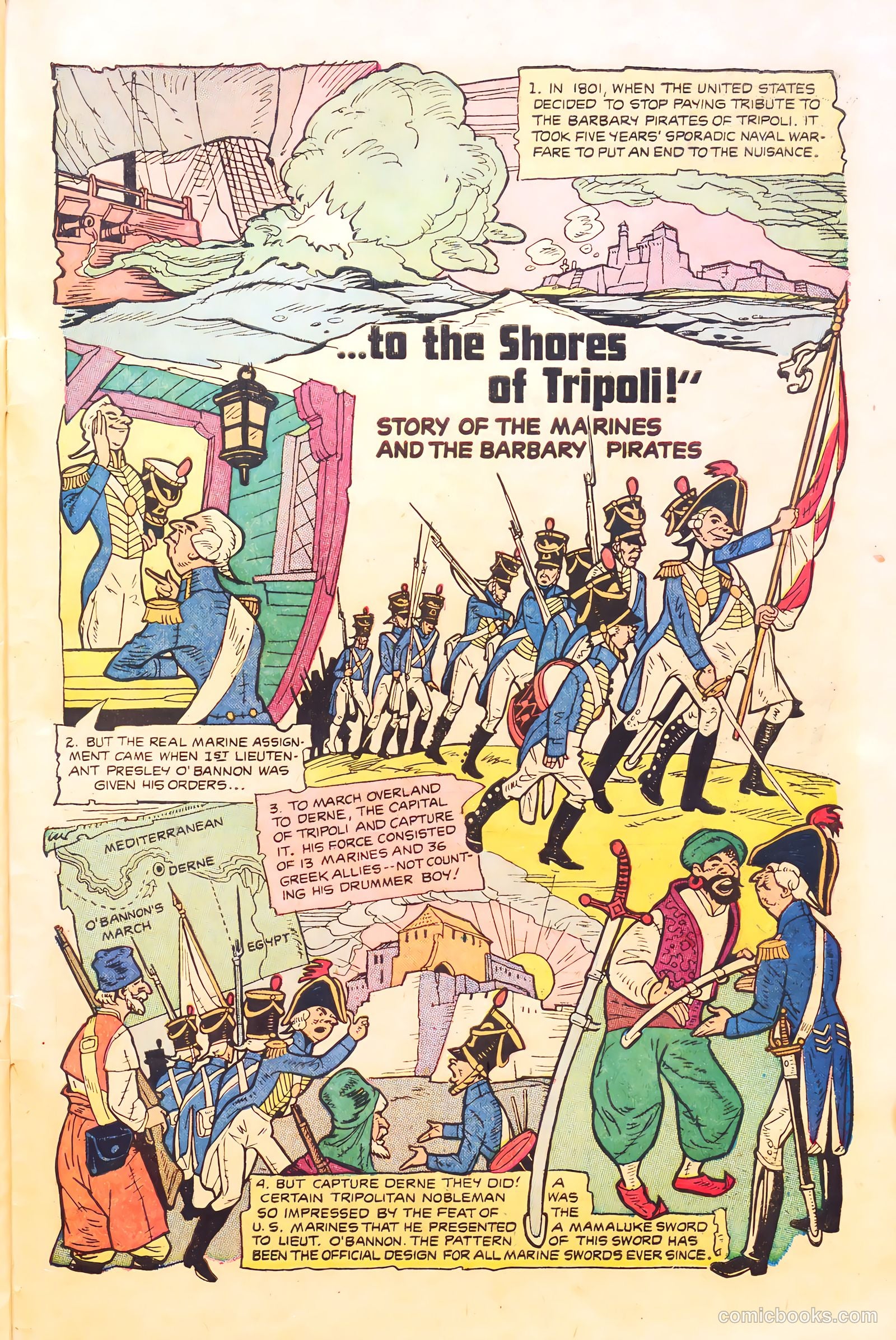 With the Marines on the Battlefronts of the World #1 (1953) — page 27 of 36