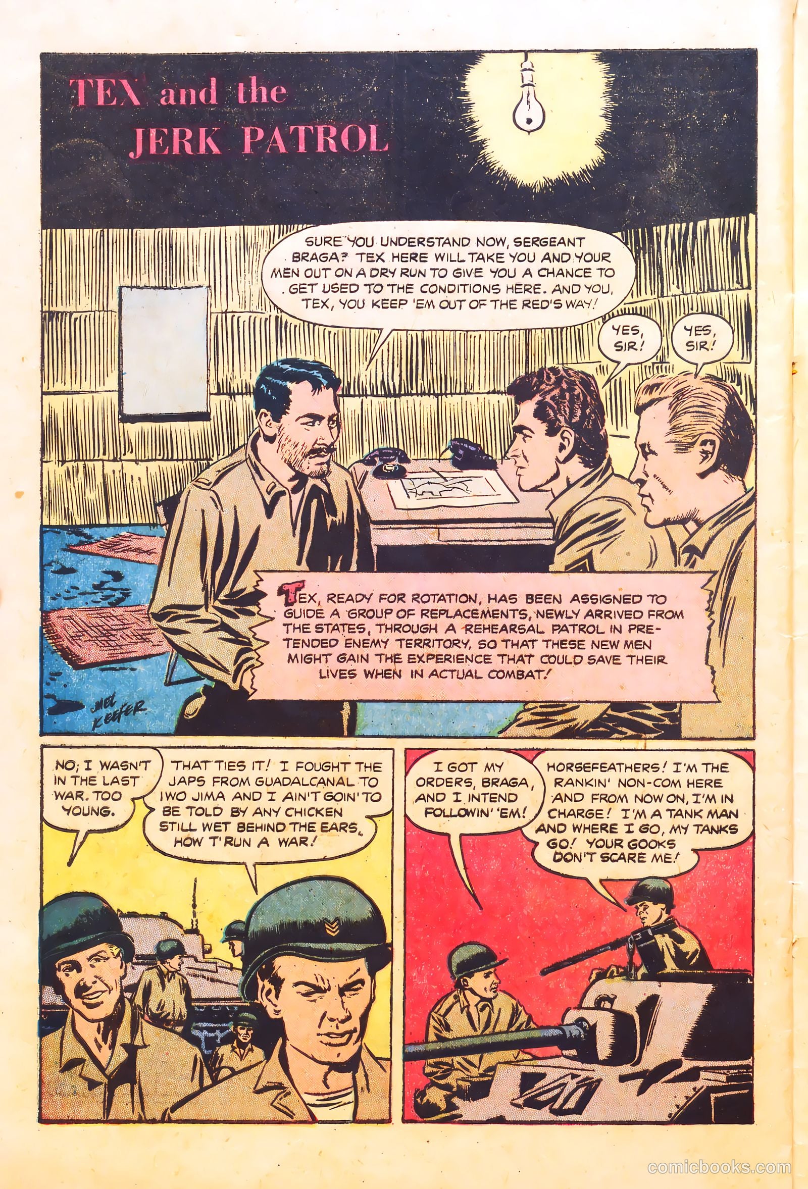 With the Marines on the Battlefronts of the World #1 (1953) — page 28 of 36