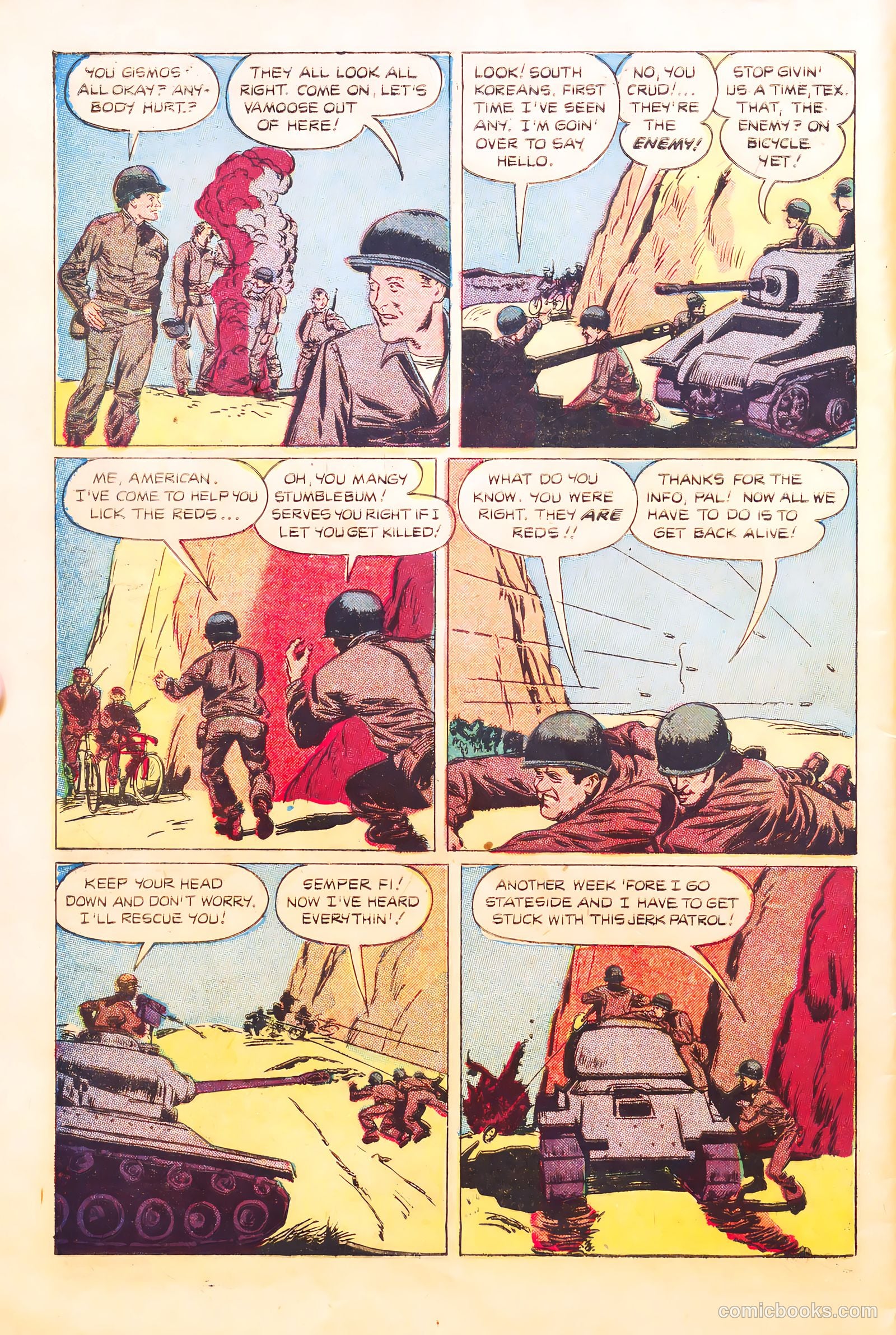 With the Marines on the Battlefronts of the World #1 (1953) — page 30 of 36