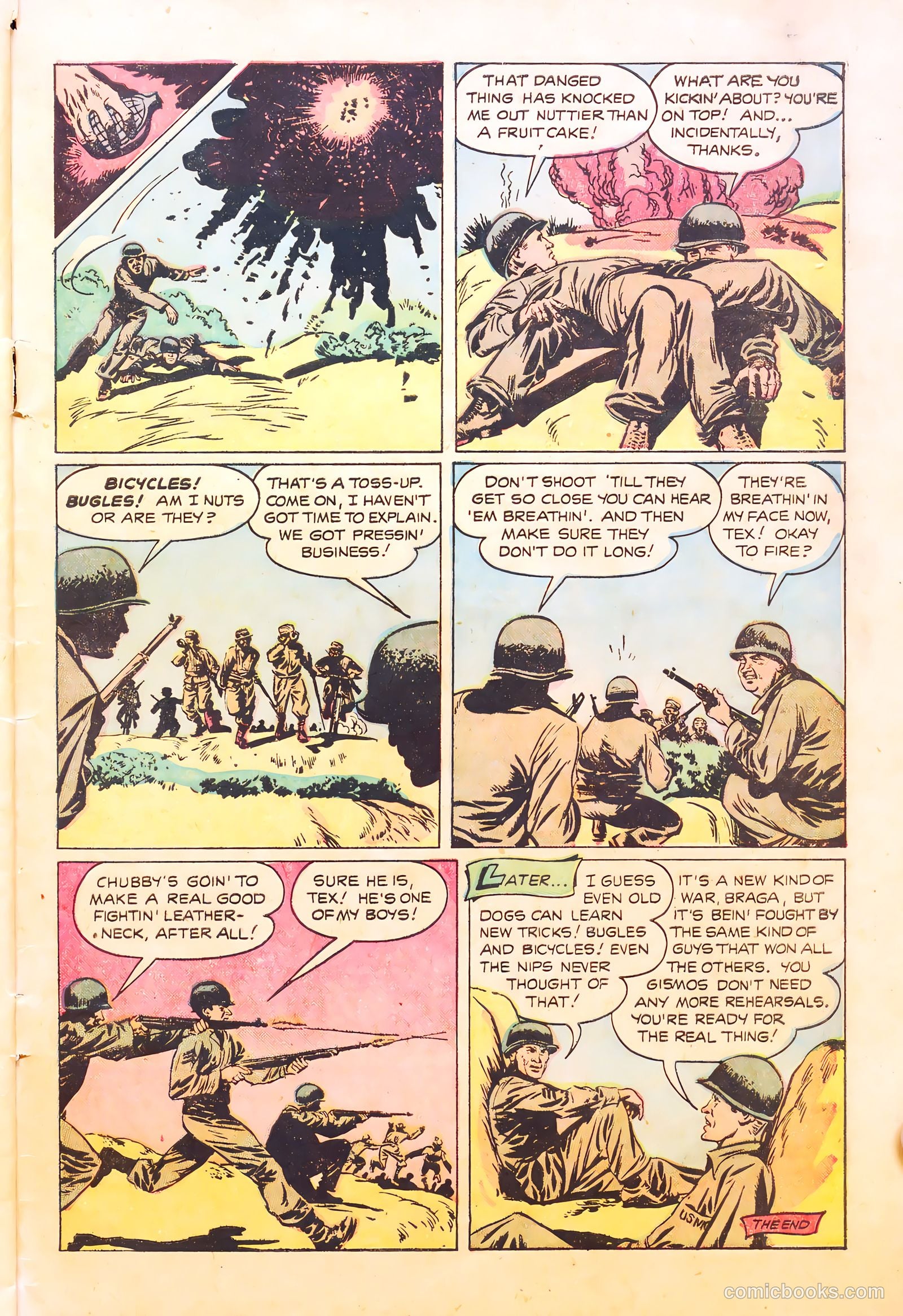 With the Marines on the Battlefronts of the World #1 (1953) — page 33 of 36