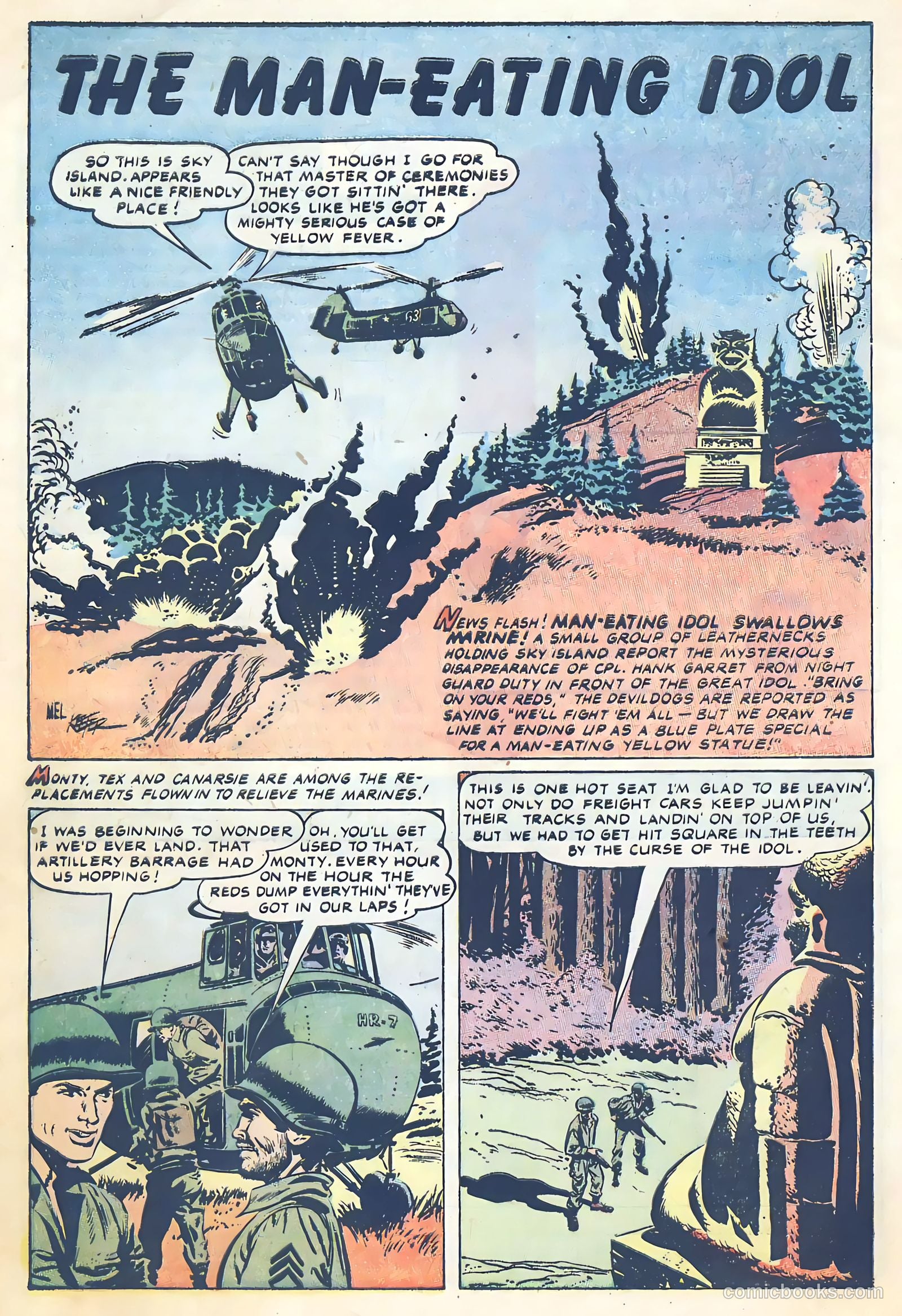 With the Marines on the Battlefronts of the World #2 (1954) — page 4 of 36