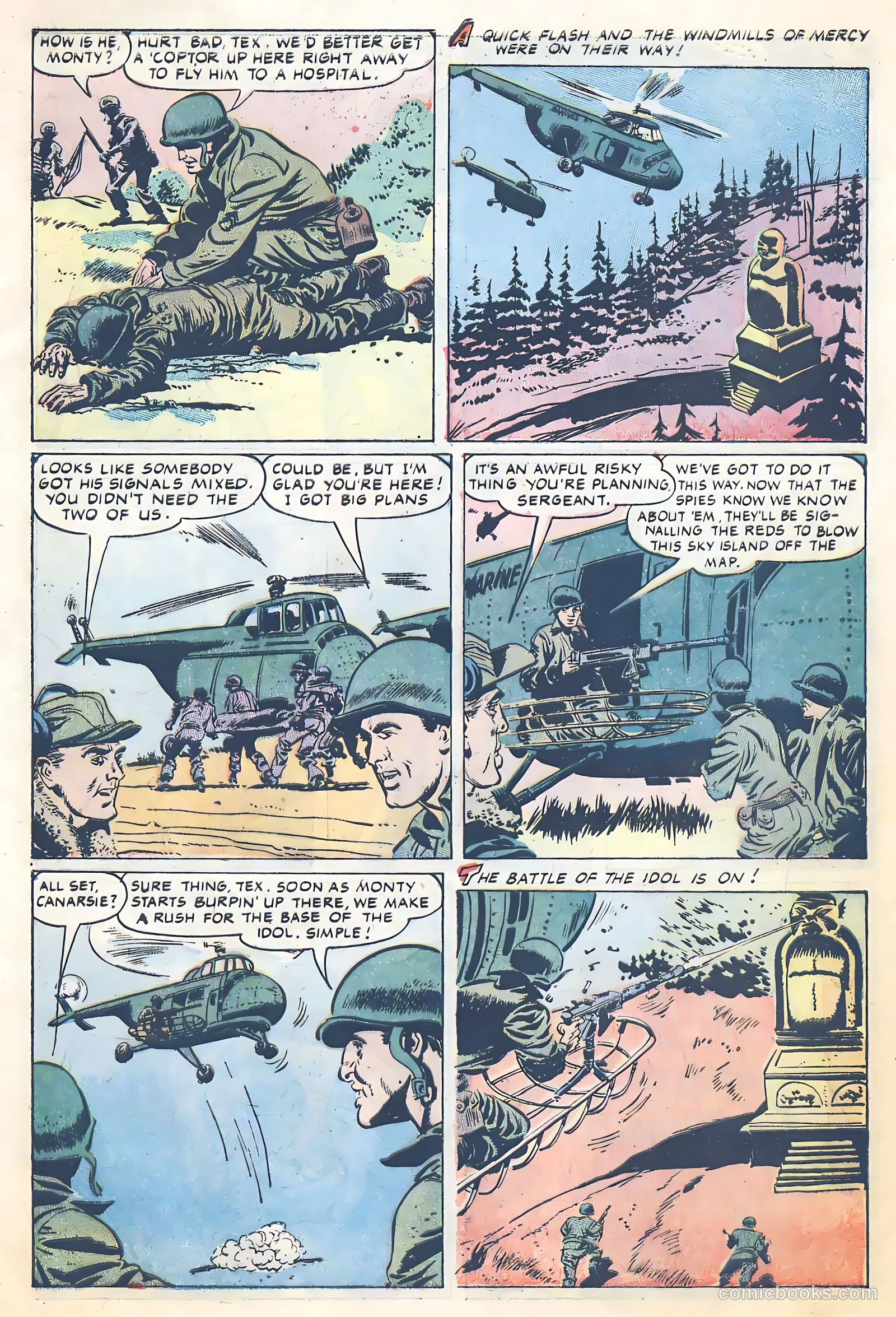 With the Marines on the Battlefronts of the World #2 (1954) — page 9 of 36