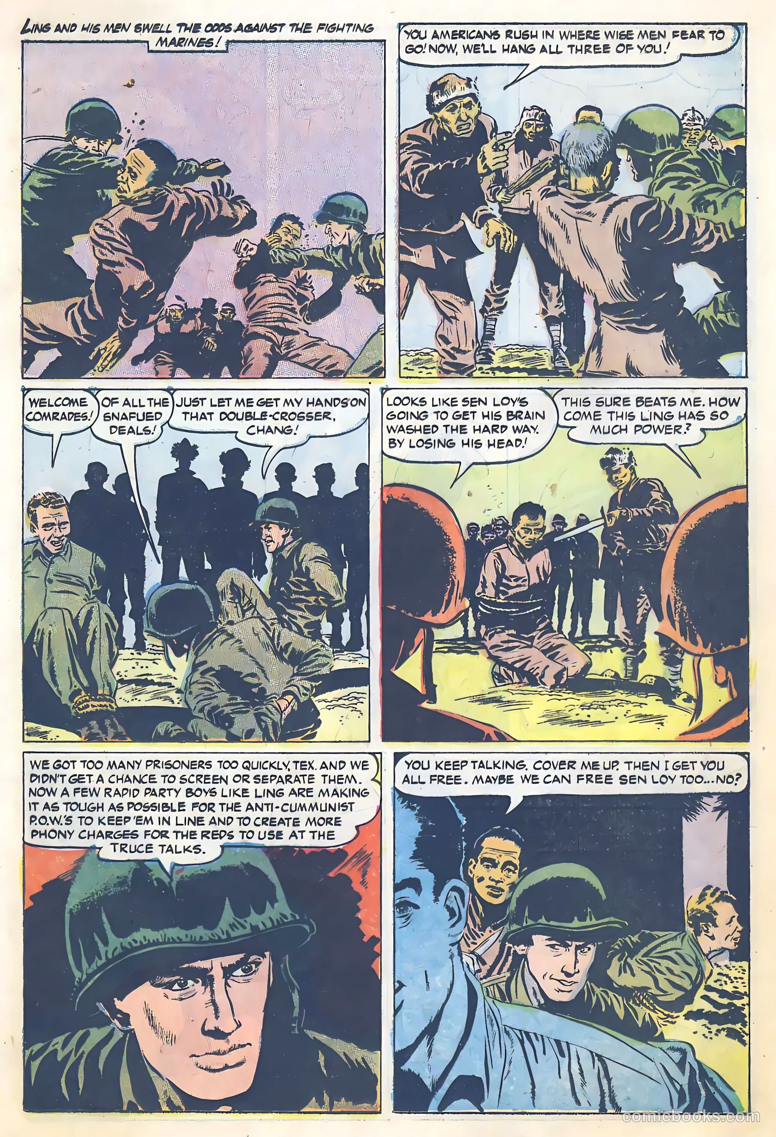 With the Marines on the Battlefronts of the World #2 (1954) — page 15 of 36