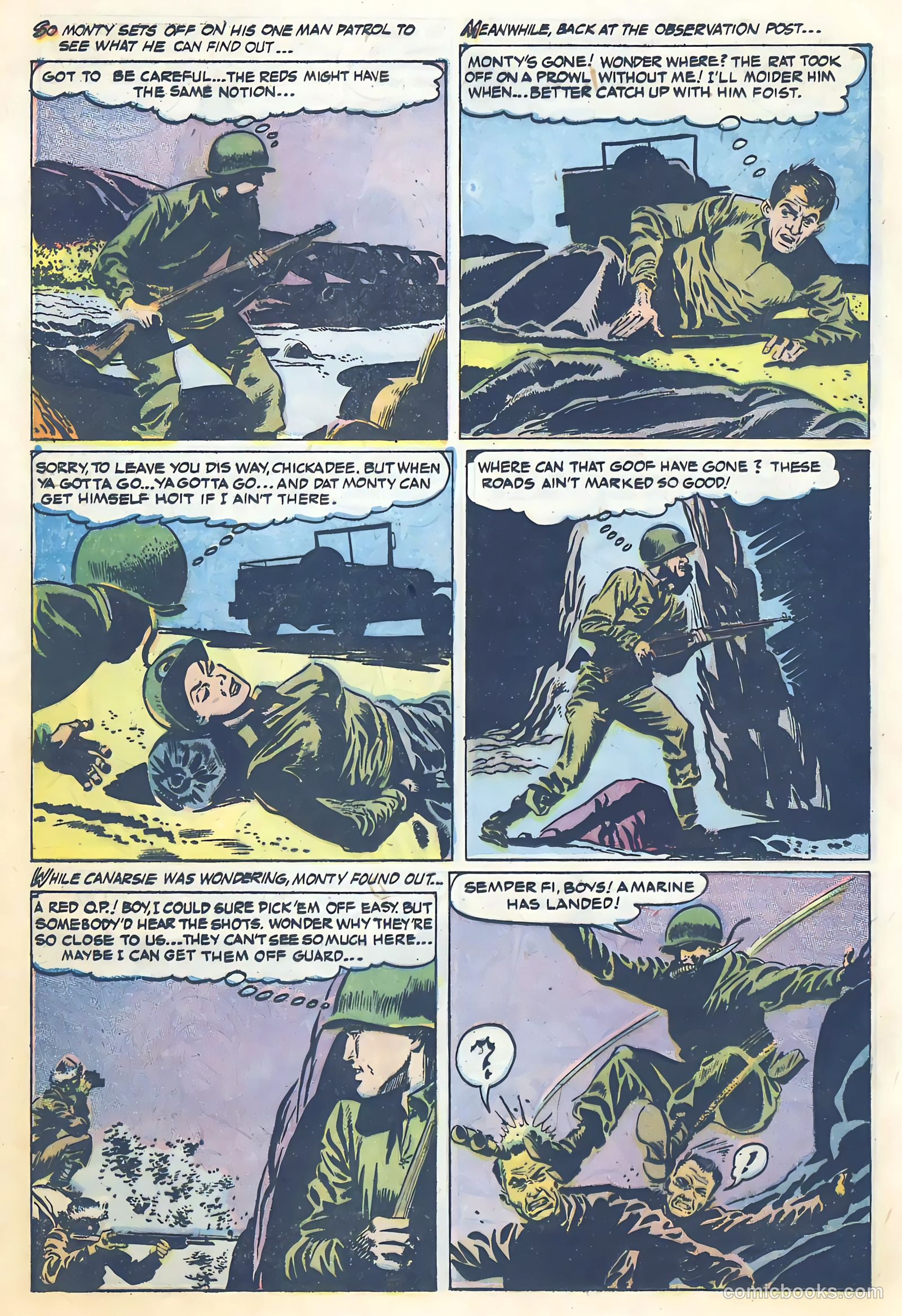 With the Marines on the Battlefronts of the World #2 (1954) — page 22 of 36